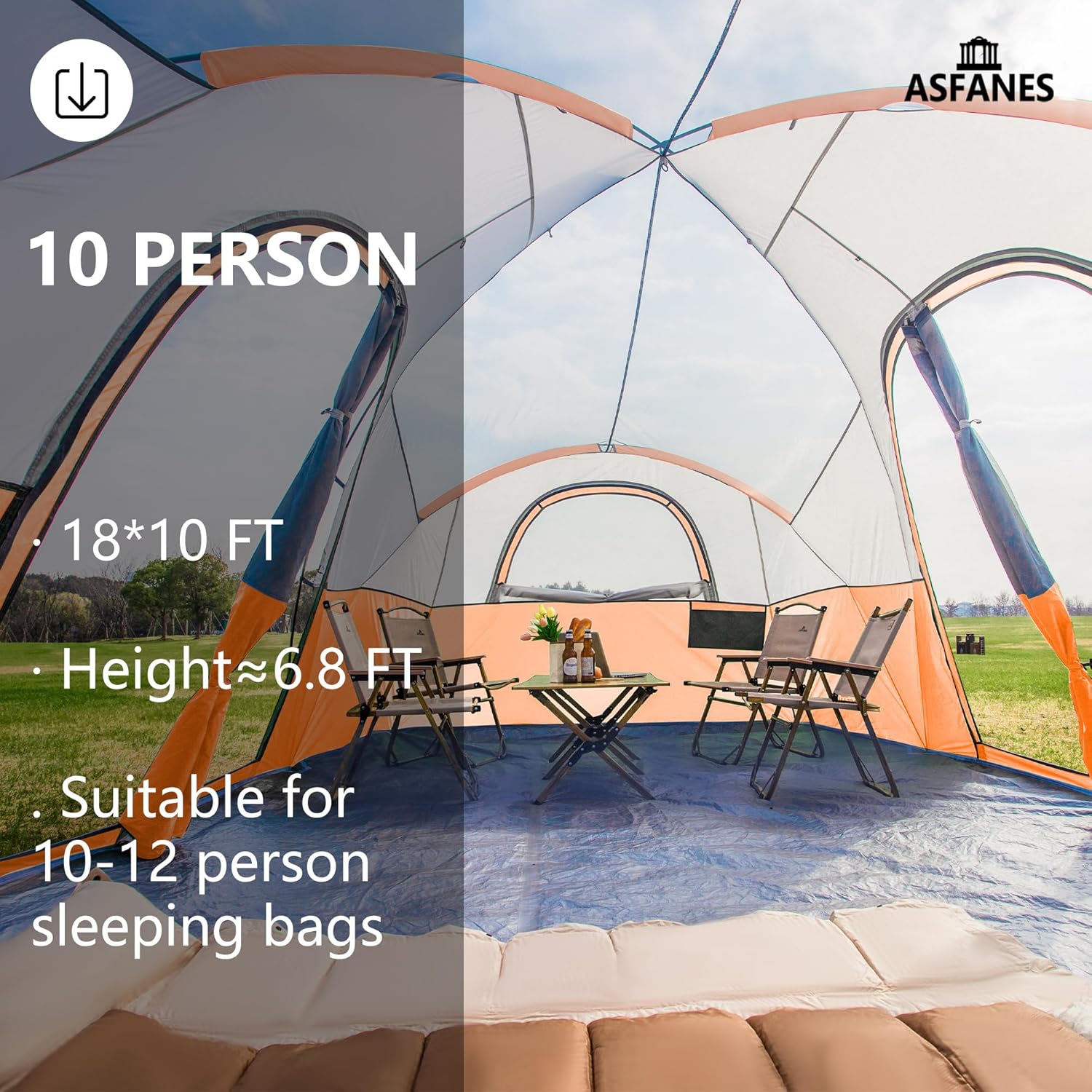 Zelte für 2-12 Personen zum Campen, wasserdichte, doppelschichtige Rucksackzelte, perfekte Picknicks, Angeln und Camping im Hinterhof