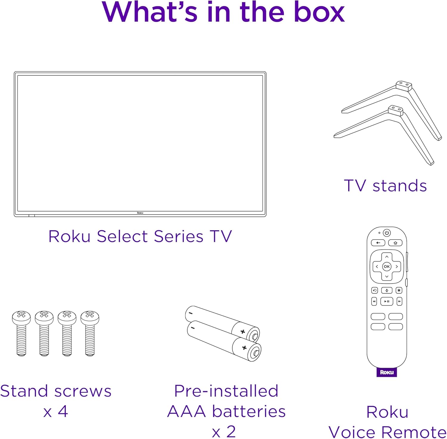 Roku Smart TV – 32-Inch Select Series 1080p Full HD RokuTV Voice Remote, Bright Picture, Customizable Home Screen – Live Local News, Sports, Gaming · v6
