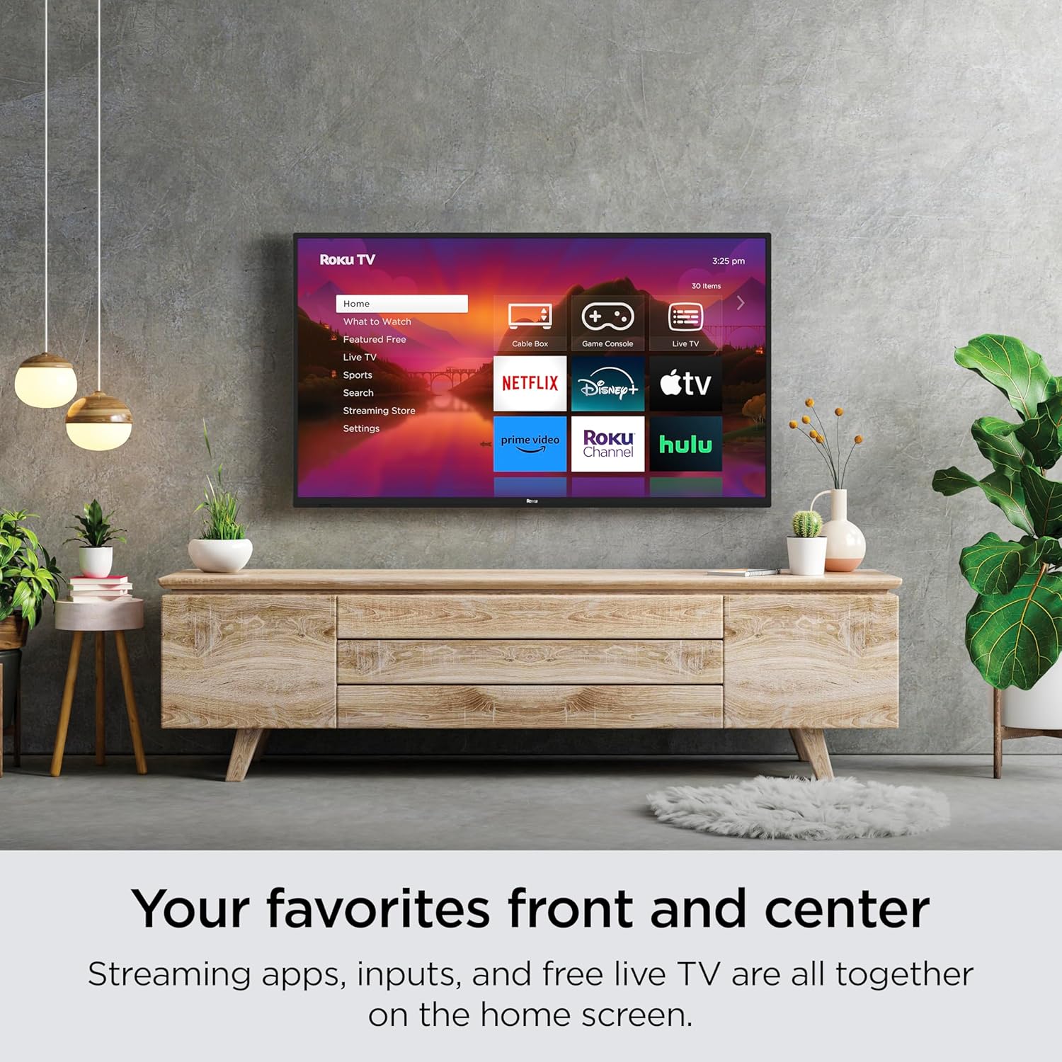 Roku Smart TV – 32-Inch Select Series 1080p Full HD RokuTV Voice Remote, Bright Picture, Customizable Home Screen – Live Local News, Sports, Gaming · v6