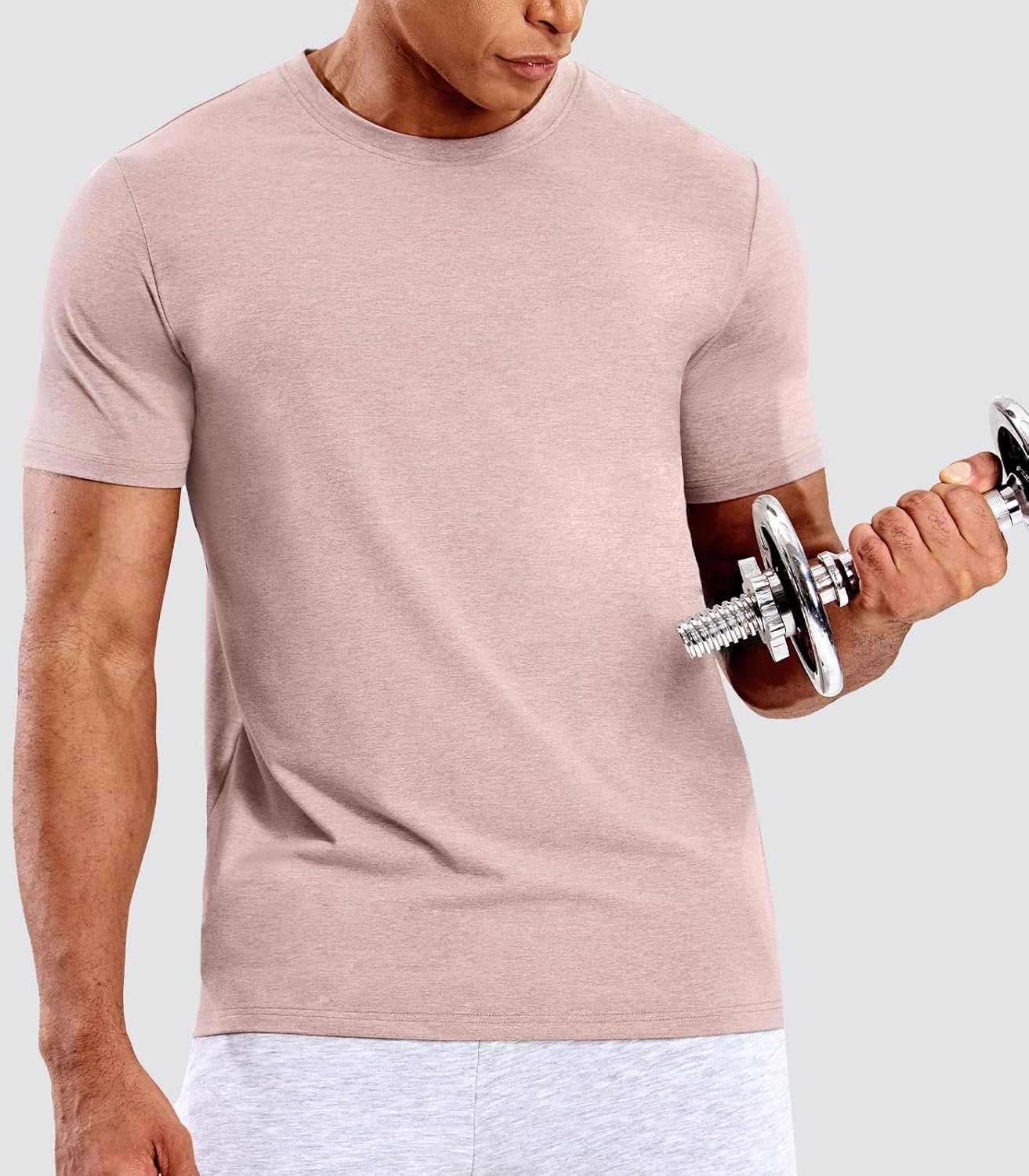 MIER Mens T Shirts Short Sleeve Dry Fit Soft Athletic Tshirt Moisture Wicking Active Casual Running Tee Tops, Crew Neck · v2