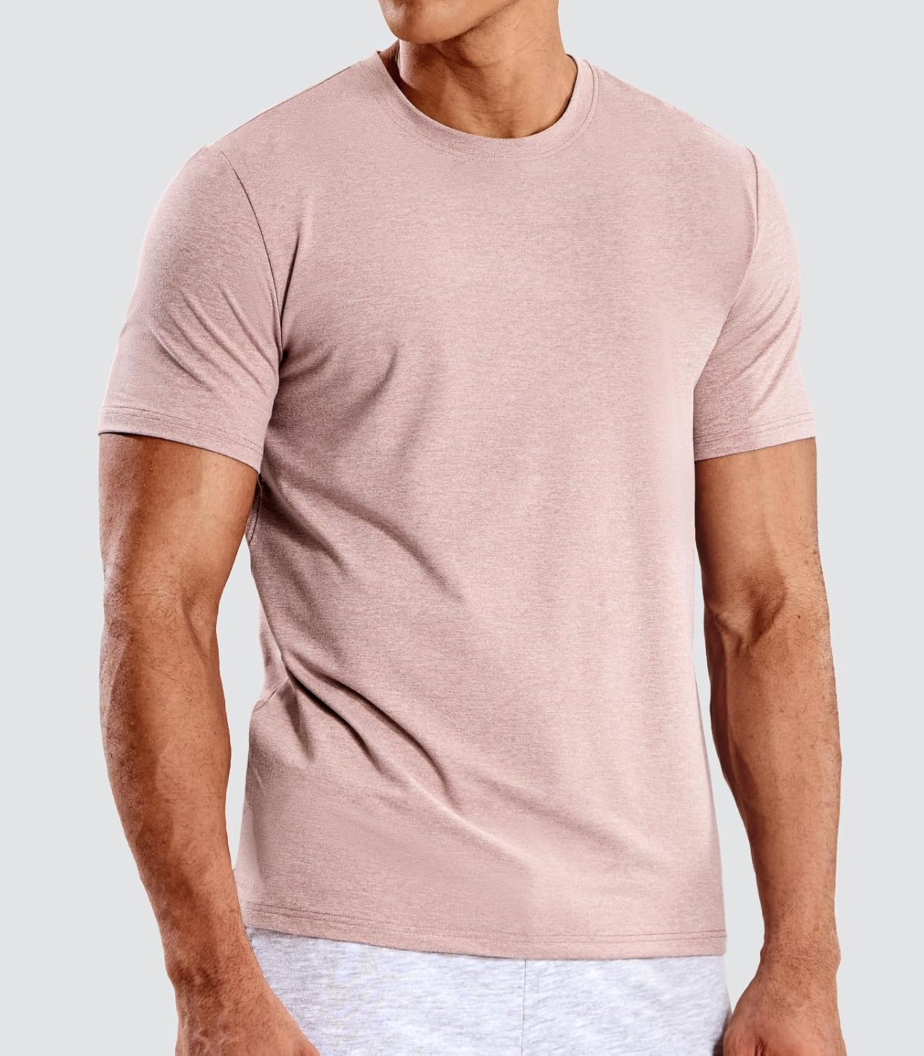 MIER Mens T Shirts Short Sleeve Dry Fit Soft Athletic Tshirt Moisture Wicking Active Casual Running Tee Tops, Crew Neck · v2