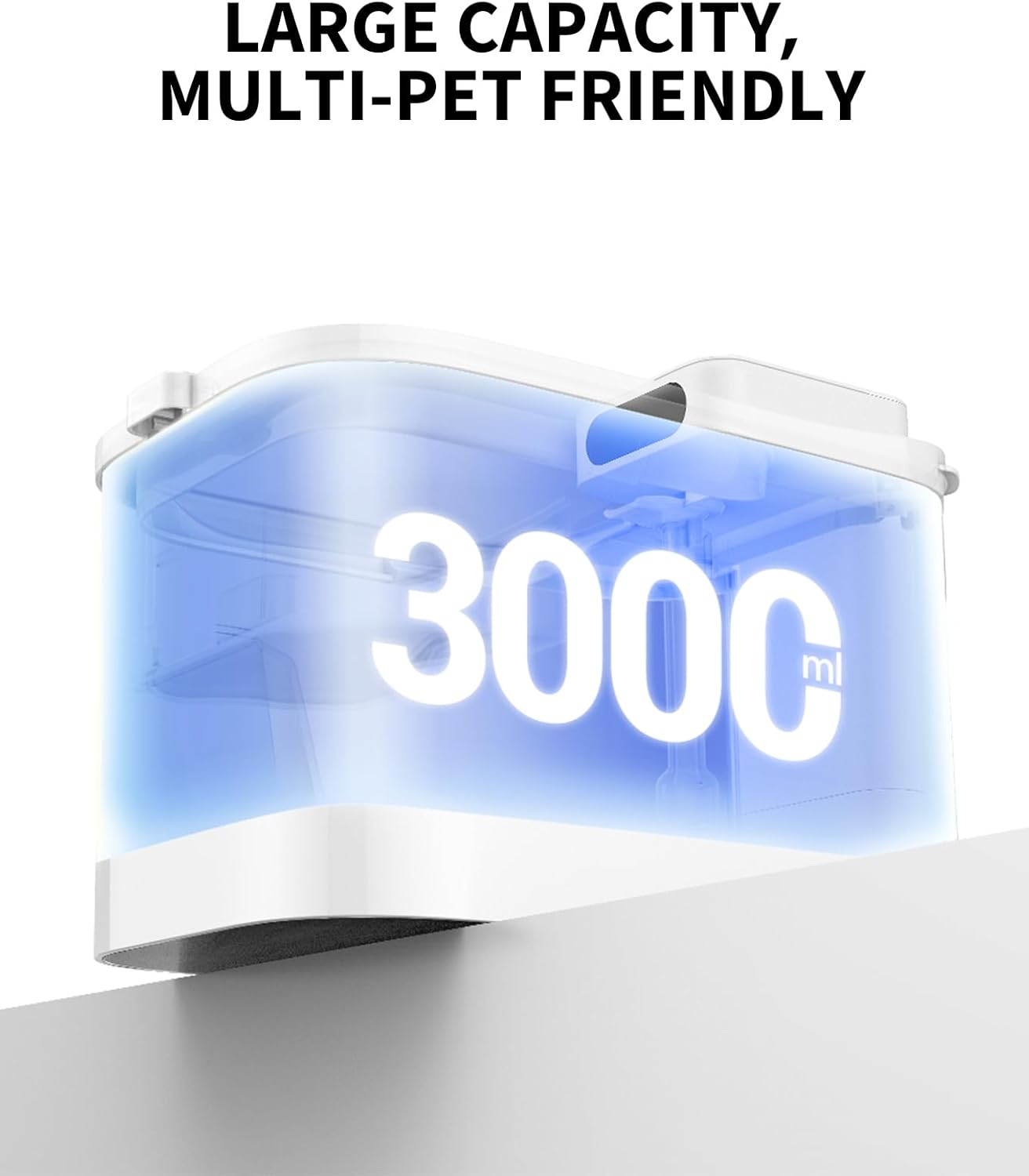 PETKIT EVERSWEET MAX Cordless Cat Water Fountain, 105 fl oz/3L Pet Water Fountain for Cats Dogs Inside, Automatic Cat Water Dispenser with Replacement Filter, App Control · v7