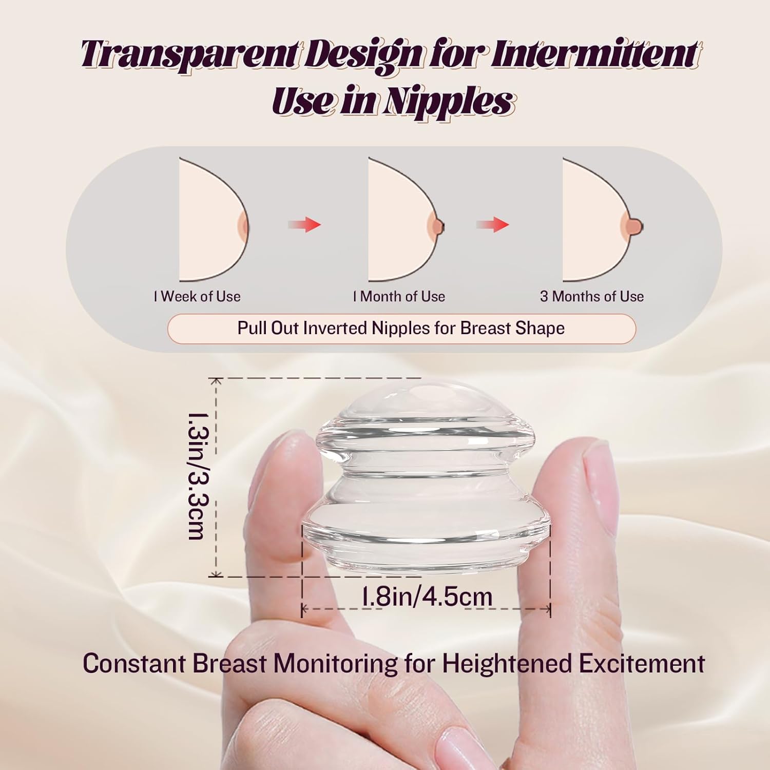Nippelsauger, Klemmen, Sexspielzeug für Frauen, Vergnügen, transparentes Silikon-Saug-Sexspielzeug für Brustwarzen, BDSM-Sexspielzeug für weibliche Paare, Healexcer Gerät zur sexuellen Stimulation der Brustwarzen für Frauen