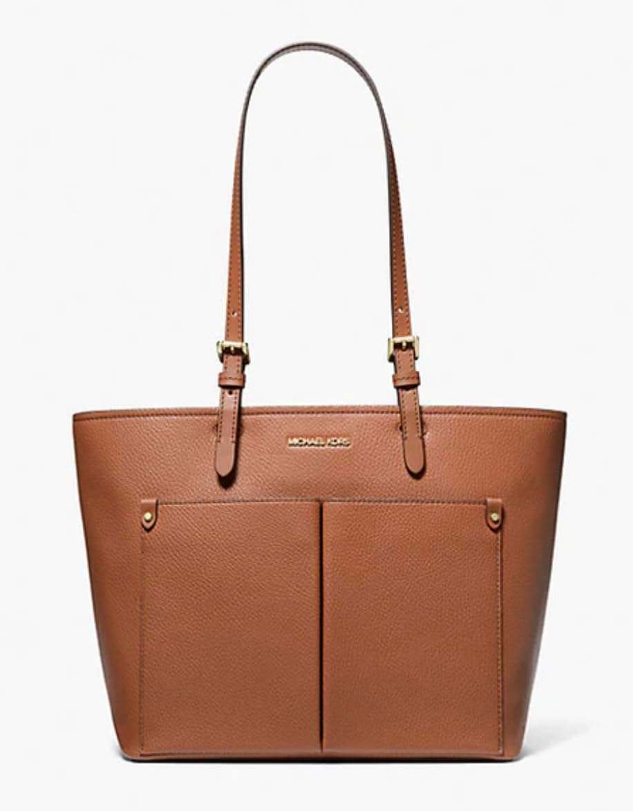 Michael Michael Kors Jet Set Medium Pocket Tote Bag Luggage Bundle with Jet Set Large Leather Smartphone Wristlet Wallet Luggage. · v4