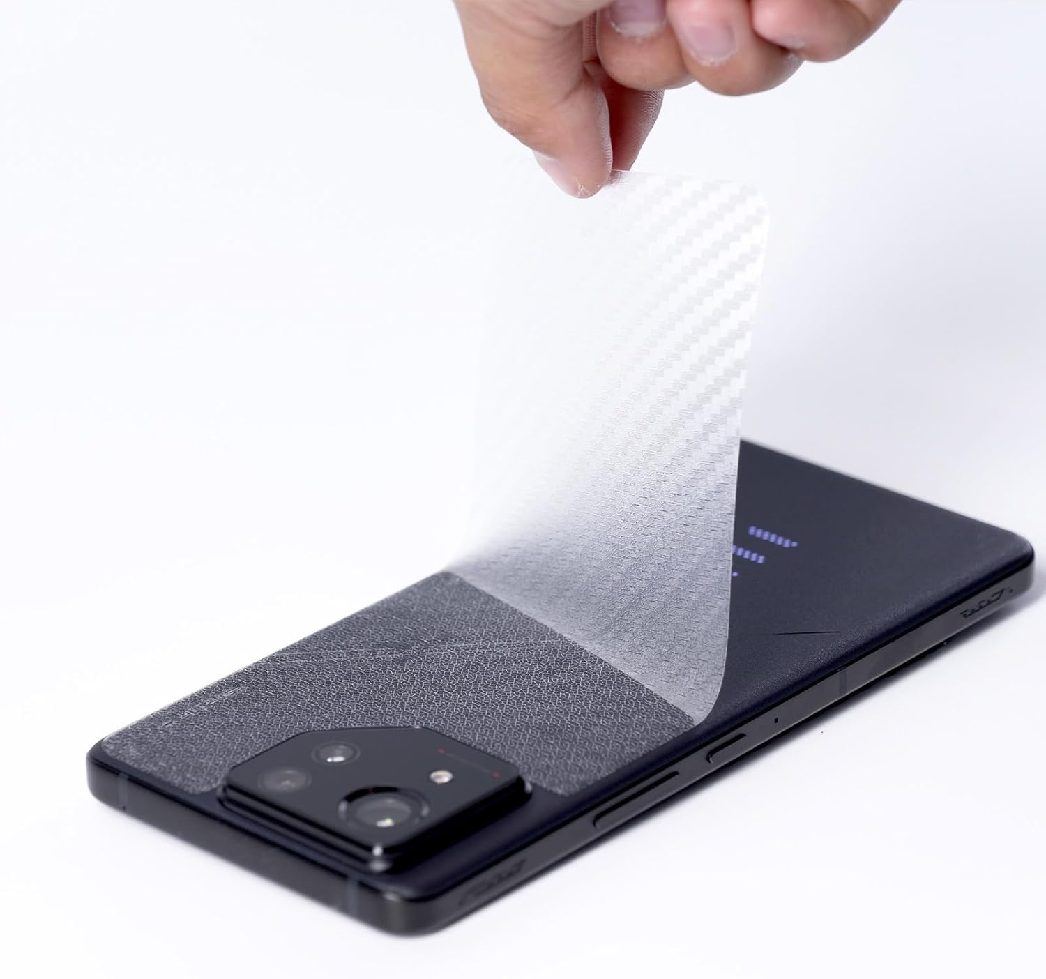 Lot de 2 films de protection d'écran Ibywind pour Asus ROG Phone 8 Pro 5G 6,78,9H, en verre trempé, avec 1 protecteur d'objectif pour appareil photo, 1 film arrière en fibre de carbone