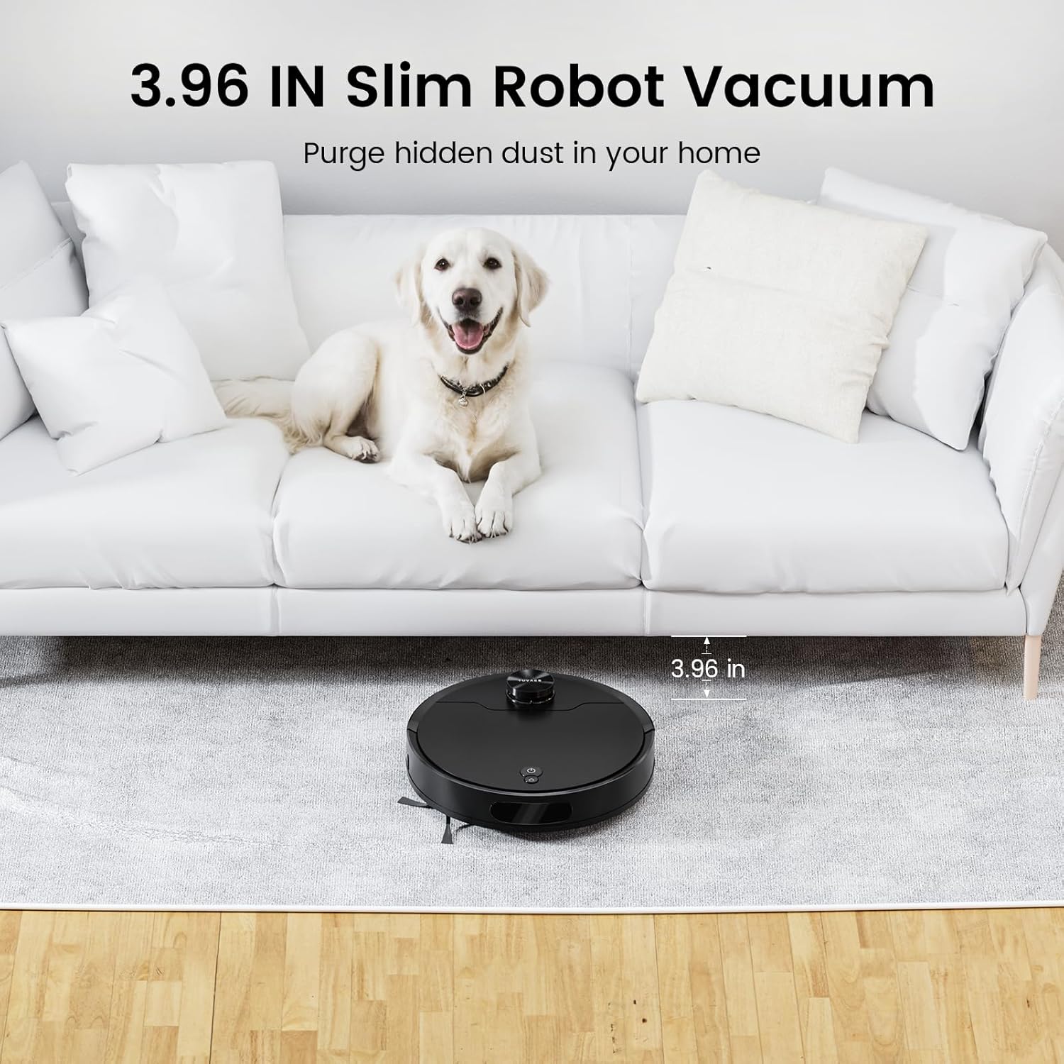 Robotic Vacuum, Lidar Navigation, No-Go Zone and Invisible Wall Setting, Perfect for Hard Floors, Carpet and Pet Hair Cleaning · v2