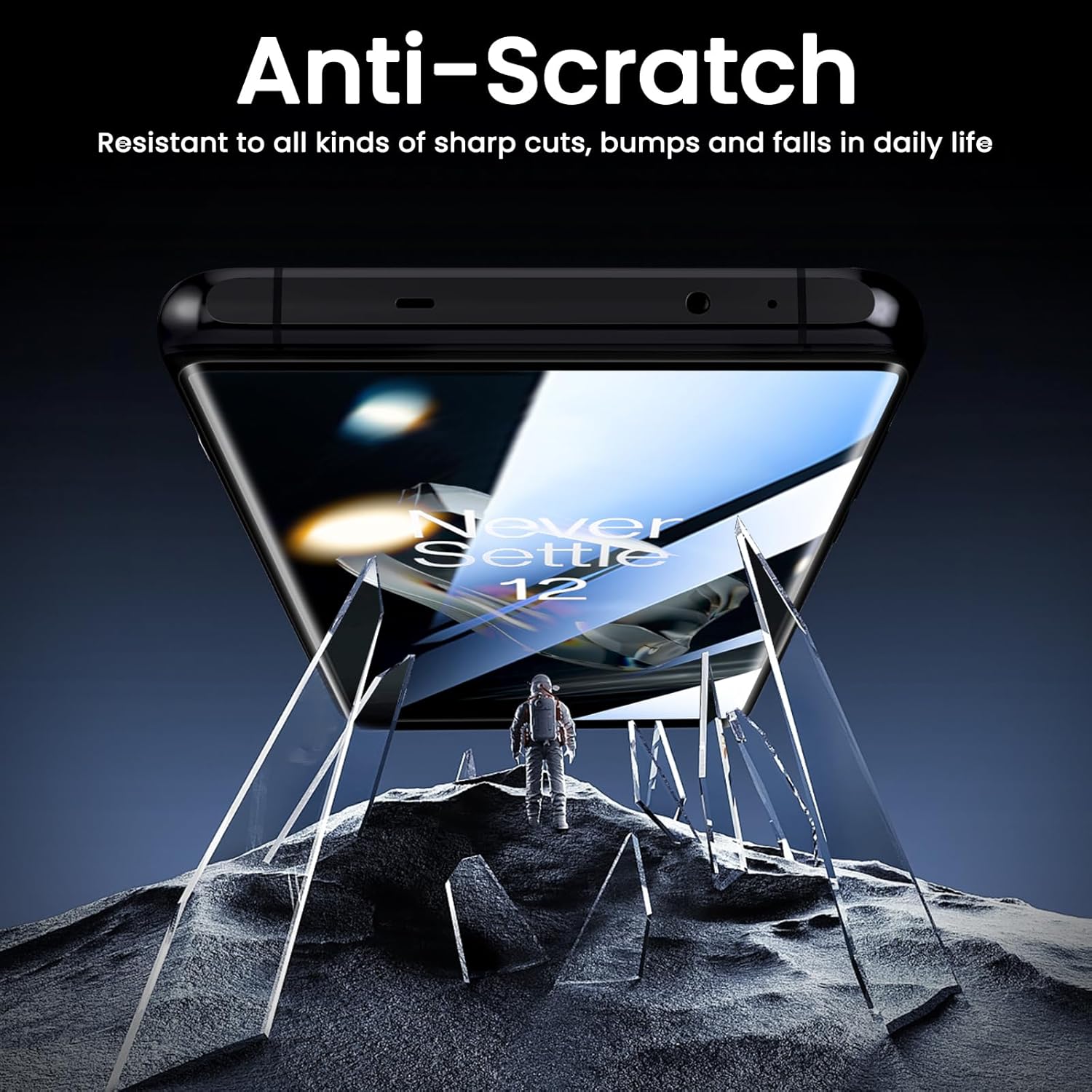 Lot de 2 films de protection d'écran Fotbor pour OnePlus 12, dureté 9H, sans bulles, verre trempé déverrouillable par empreinte digitale pour OnePlus 12, accessoires OnePlus 12