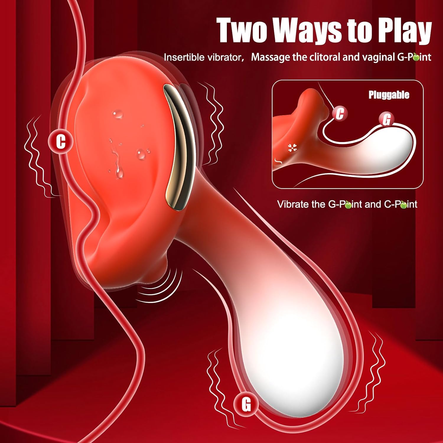 Vibrator Sex Toys for Women, Clitoral G Spot Stimulation Vibrators with 10 Clit  10 Dildo Vibrating Modes Adult Sex Toys, Bullet Mini Vibrator Female Couples Rose Sex Toy Nipple Toys Sex Machine · v2