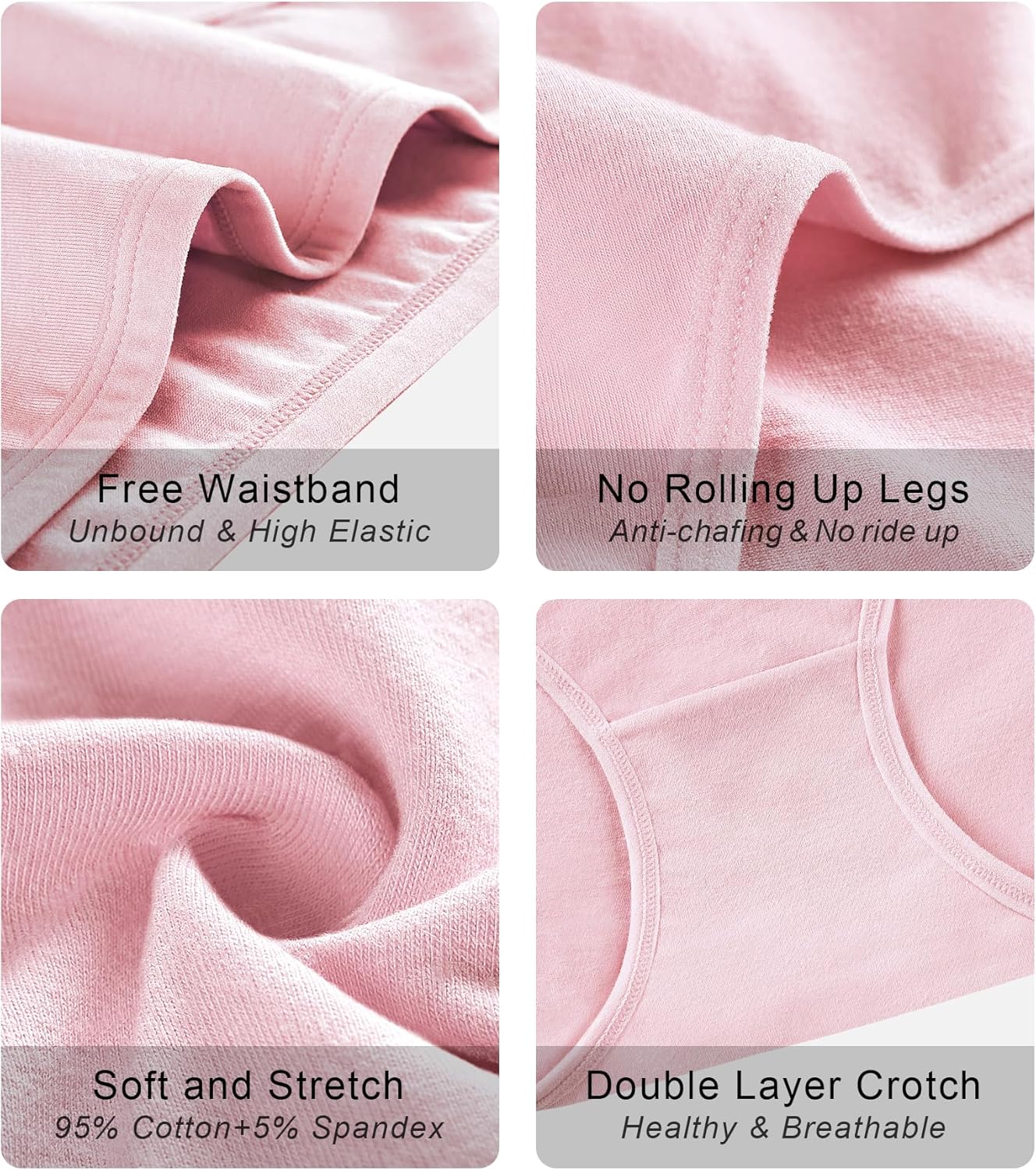 Quần lót nữ OLIKEME Cotton Hipster Quần lót cạp trễ Không lộ Quần lót mềm mại co giãn thoáng khí Quần lót nữ 6 cái