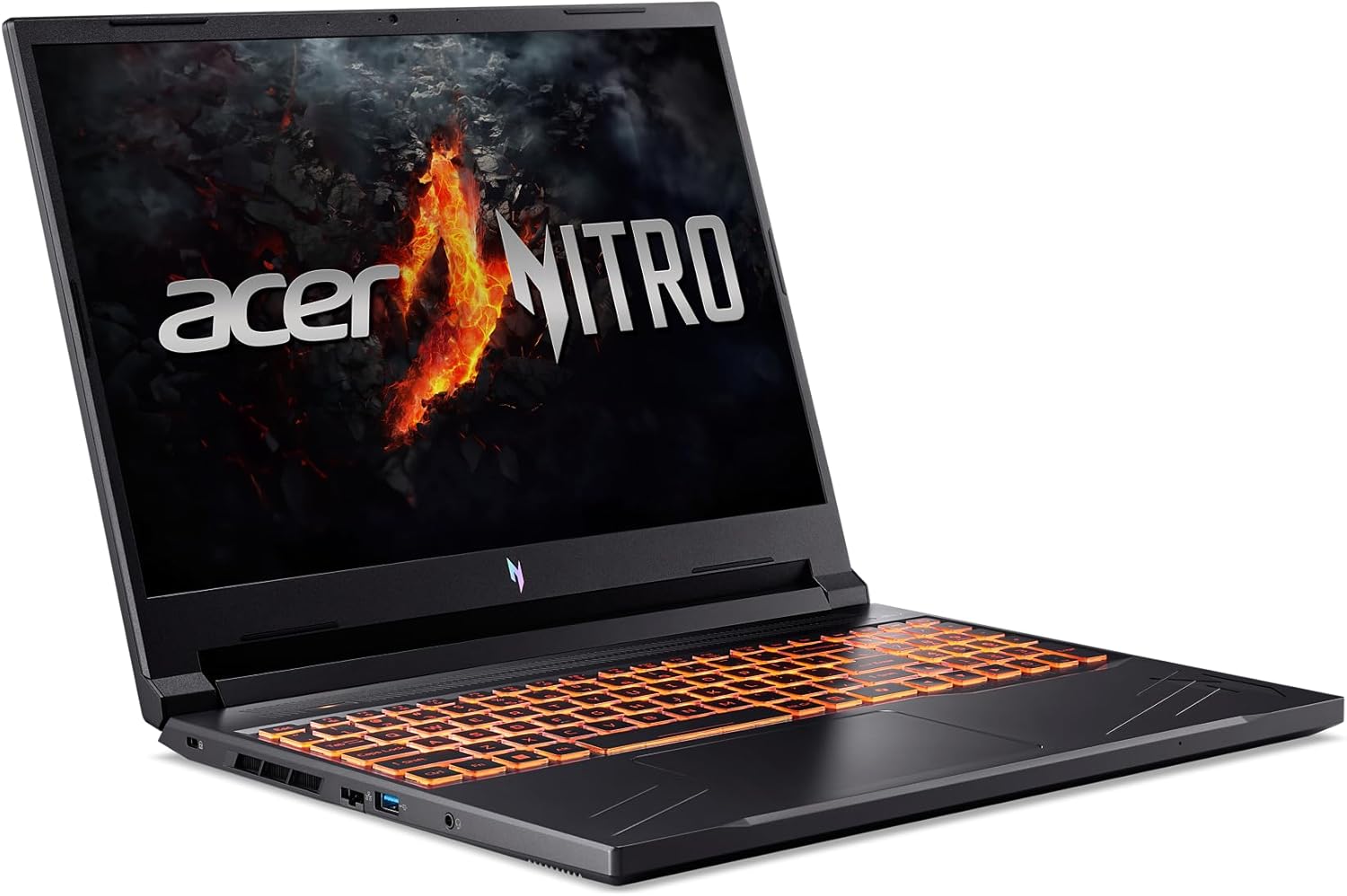 Computer portatile da gioco Acer Nitro V | Processore AMD Ryzen 7 8845HS Octa-Core con capacità AI | GPU per laptop NVIDIA GeForce RTX 4060 | Display 16 WUXGA IPS 165 Hz | DDR5 da 16 GB | SSD di quarta generazione da 1 TB | Wi-Fi 6E | ANV16-41-R5J0