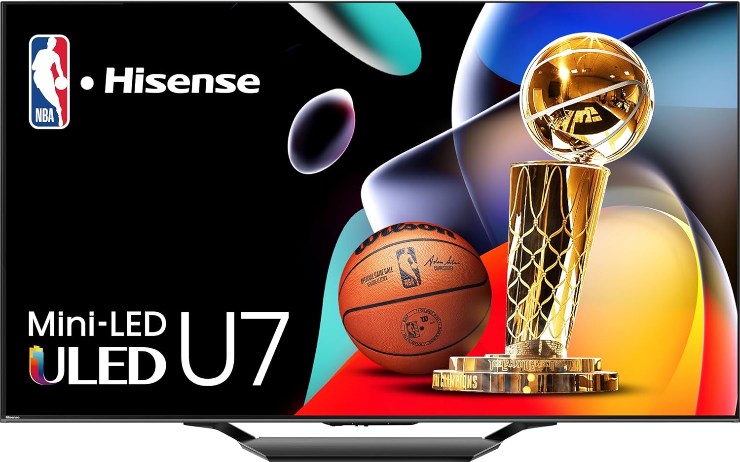 Mini-LED Hisense serie U7 da 55 pollici ULED 4K UHD Google Smart TV (55U7N, modello 2024) - QLED, 144 Hz nativi, frequenza di movimento 480, oscuramento locale completo, modalità gioco Pro, compatibilità con Alexa