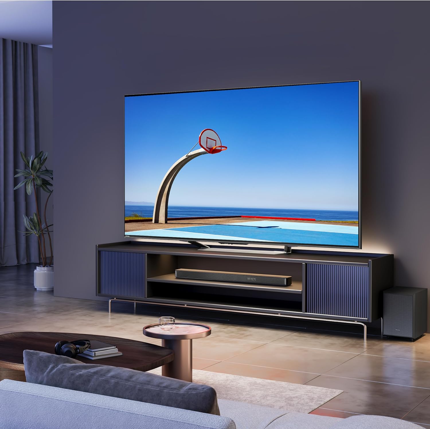 Hisense 55-Inch Class U7 Series Mini-LED ULED 4K UHD Google Smart TV (55U7N, 2024 Model) - QLED, Native 144Hz, Motion Rate 480, Full Array Local Dimming, Game Mode Pro, Alexa Compatibility · v3