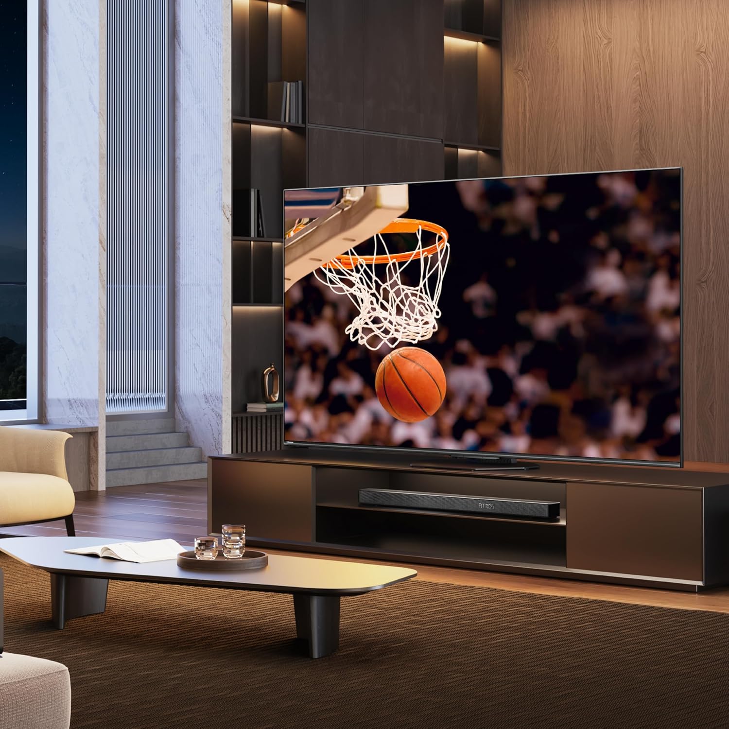 Hisense 55-Inch Class U7 Series Mini-LED ULED 4K UHD Google Smart TV (55U7N, 2024 Model) - QLED, Native 144Hz, Motion Rate 480, Full Array Local Dimming, Game Mode Pro, Alexa Compatibility · v3