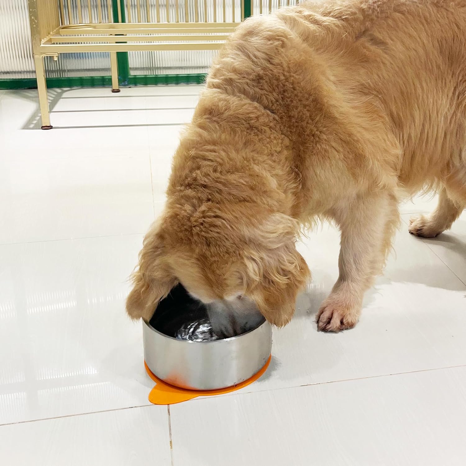 Stainless Steel Dog Bowls Large Breed, Large Dog Water Bowl with Non-Slip Rubber, Dog Food Bowl for Large Dogs, Double Wall Metal Dog Bowls Medium Sized Dog, Durable Dog Dish, Dishwasher Safe 64oz · v2