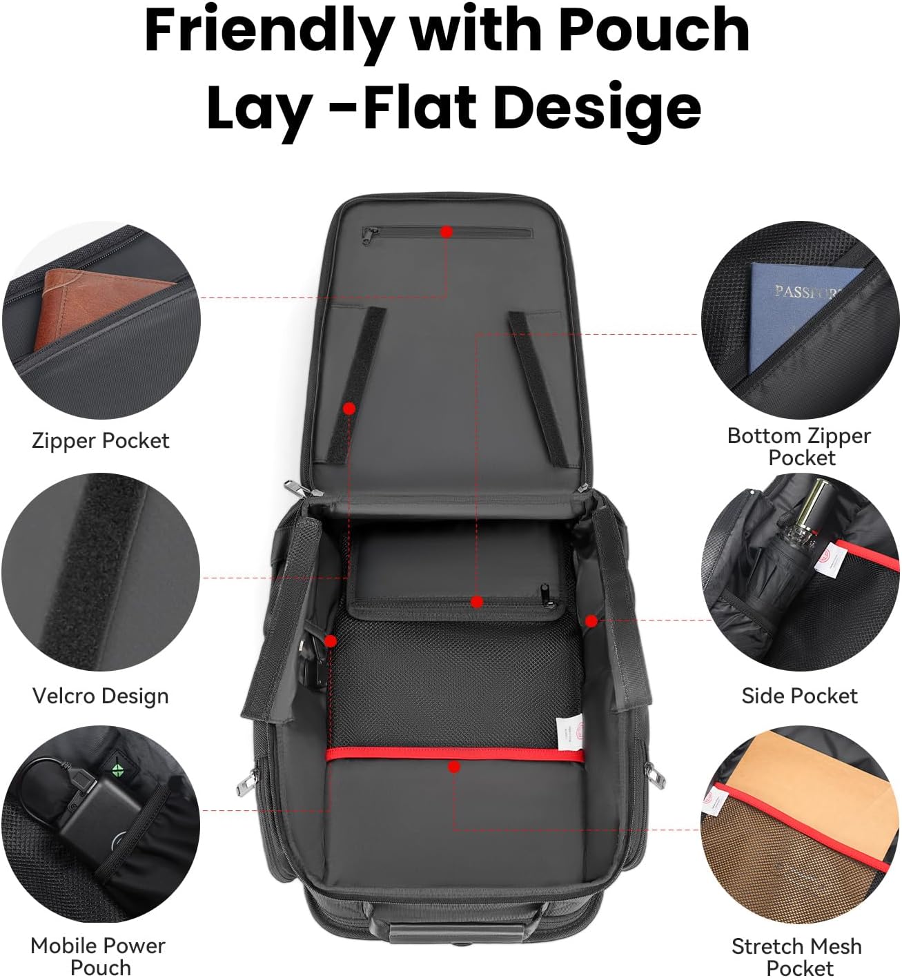 CROSSGEAR Zaino per laptop da lavoro da 16 pollici per uomo, zaino da viaggio resistente all'acqua, borsa per laptop, zaino per computer, zaino casual con porta USB per viaggiare