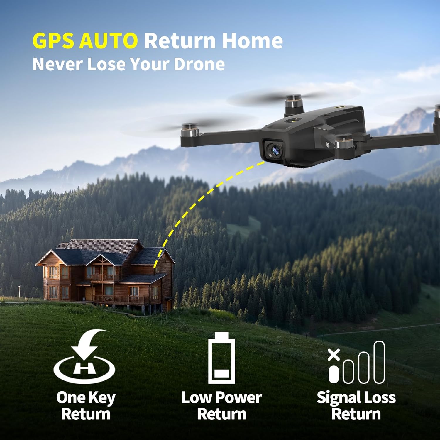 K610 GPS Drone with Camera for Adults 4K IMX SENS Camera SD Card 4k Drones for Adults, AIdrone Auto Return Home, Under 250g, GPS Drones for Beginners Brushless Drone 4k, RC Drone Follow Me Long Range · v4