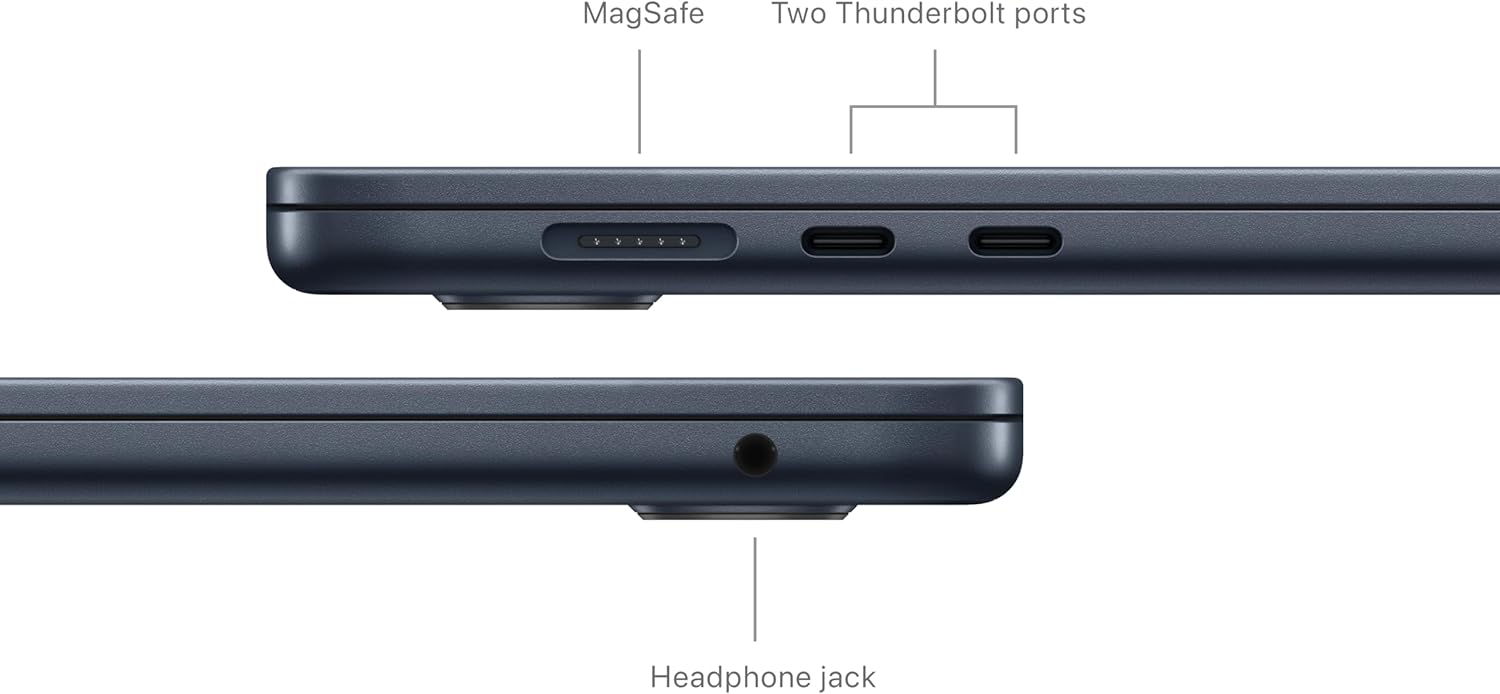 Apple MacBook Air 15.3 with M3 Chip (Early 2024) - Midnight, 8-Core / 10-Core, 24GB, 35W Dual Adapter, 1TB SSD · v2