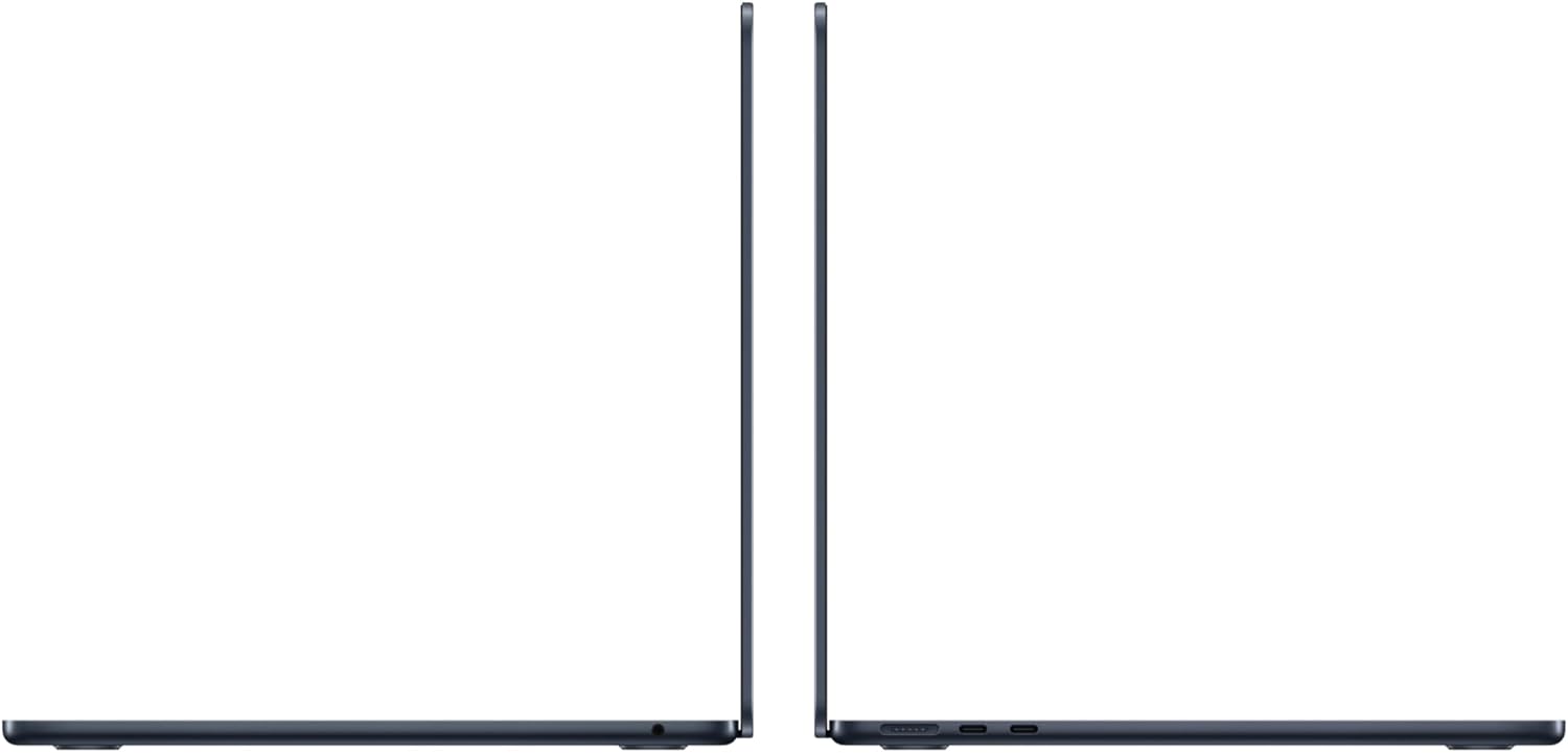 Apple MacBook Air 13.6 avec puce M3 (début 2024) : minuit, 8 cœurs/10 cœurs, 24 Go, double adaptateur 35 W, SSD 512 Go