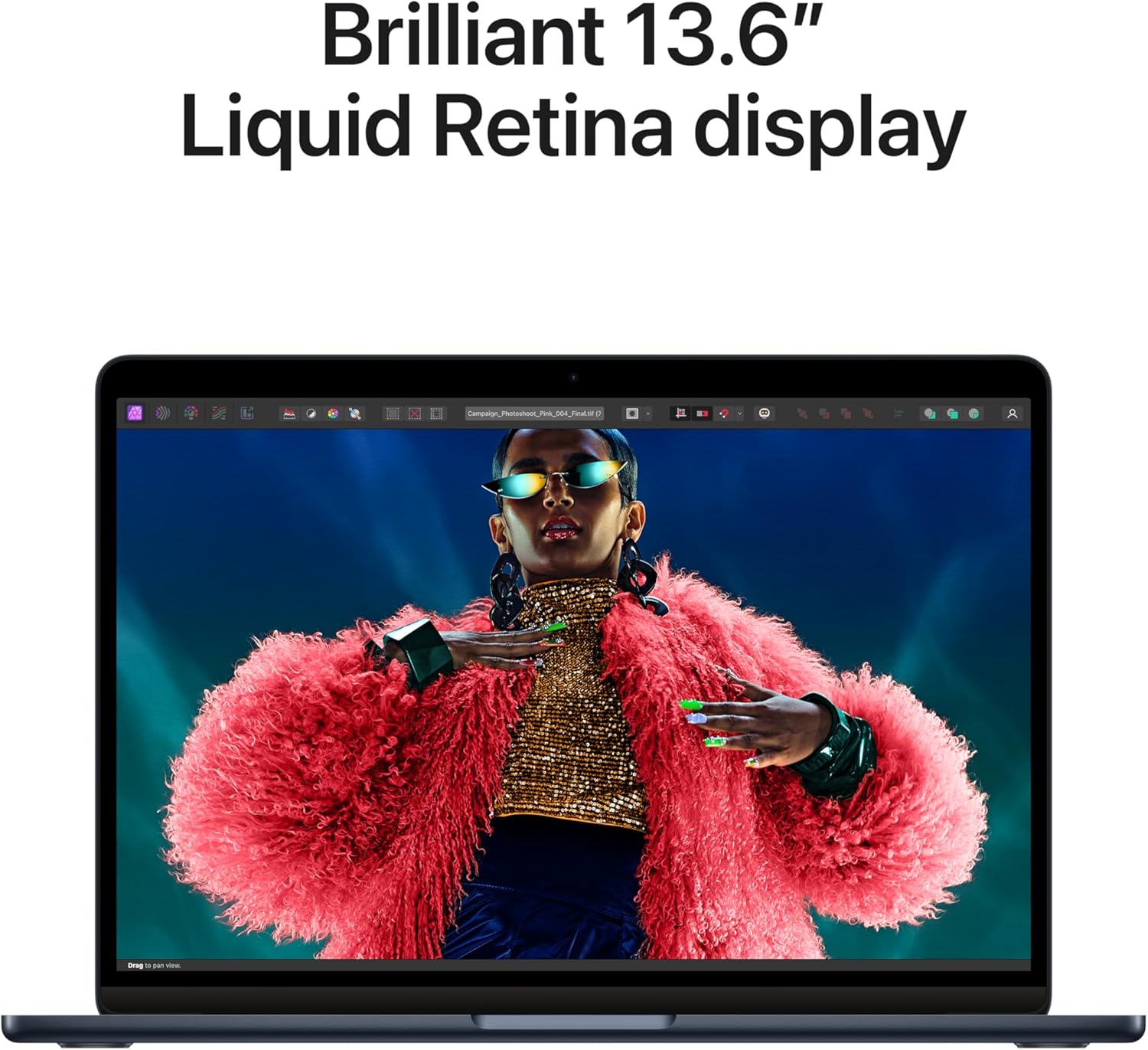 Apple MacBook Air 13.6 avec puce M3 (début 2024) : minuit, 8 cœurs/10 cœurs, 24 Go, double adaptateur 35 W, SSD 512 Go