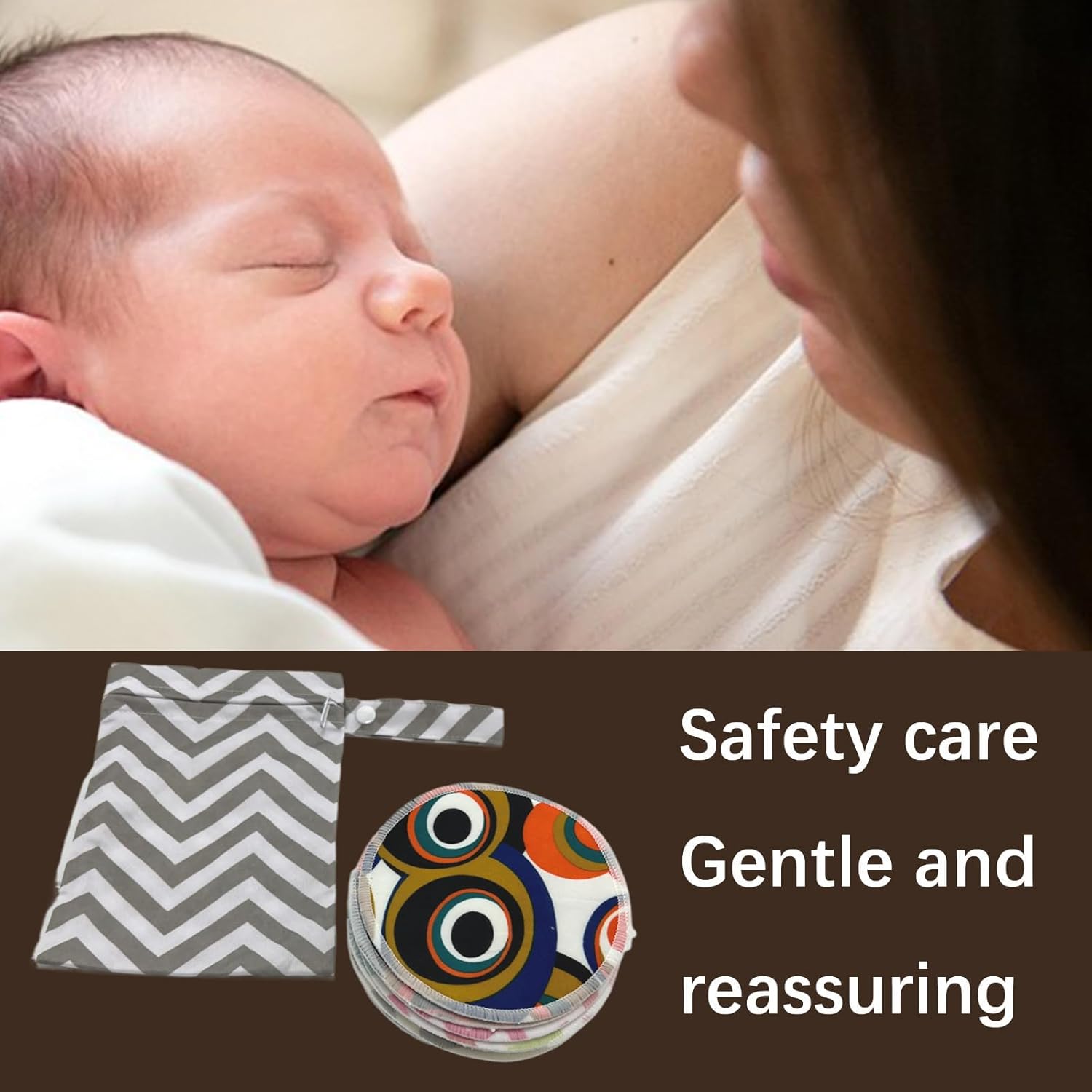 Reusable Nursing Pads 14 Pack,Washable Breast Pads Breastfeeding Essentials,Newborn Necessities for Baby Boys and Girls,Postpartum Essentials for Mom,Super Soft  Absorbent