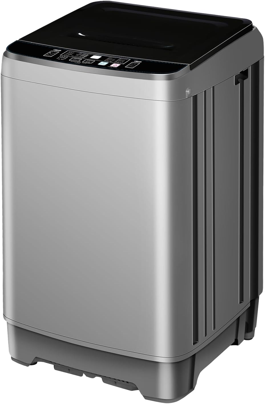 Portable Washing Machine 13.3lbs Full Automatic Washing Machine 2 In 1, 10 Programs  8 Water Levels with LED Display, for Apartment, Dorm, RV, and More Dark Grey