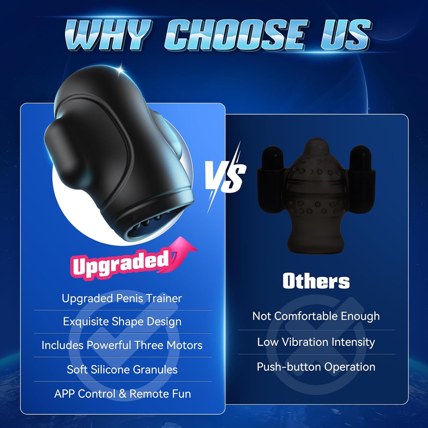 Male Sex Toys for Men - 4IN1 Male Masturbator Penis Vibrator 10 Vibrating  3 Motors Male Stroker with App Control, 360° Wrapping Adult Sex Toy for Training amp; Increase Endurance, Sex Machine · v6