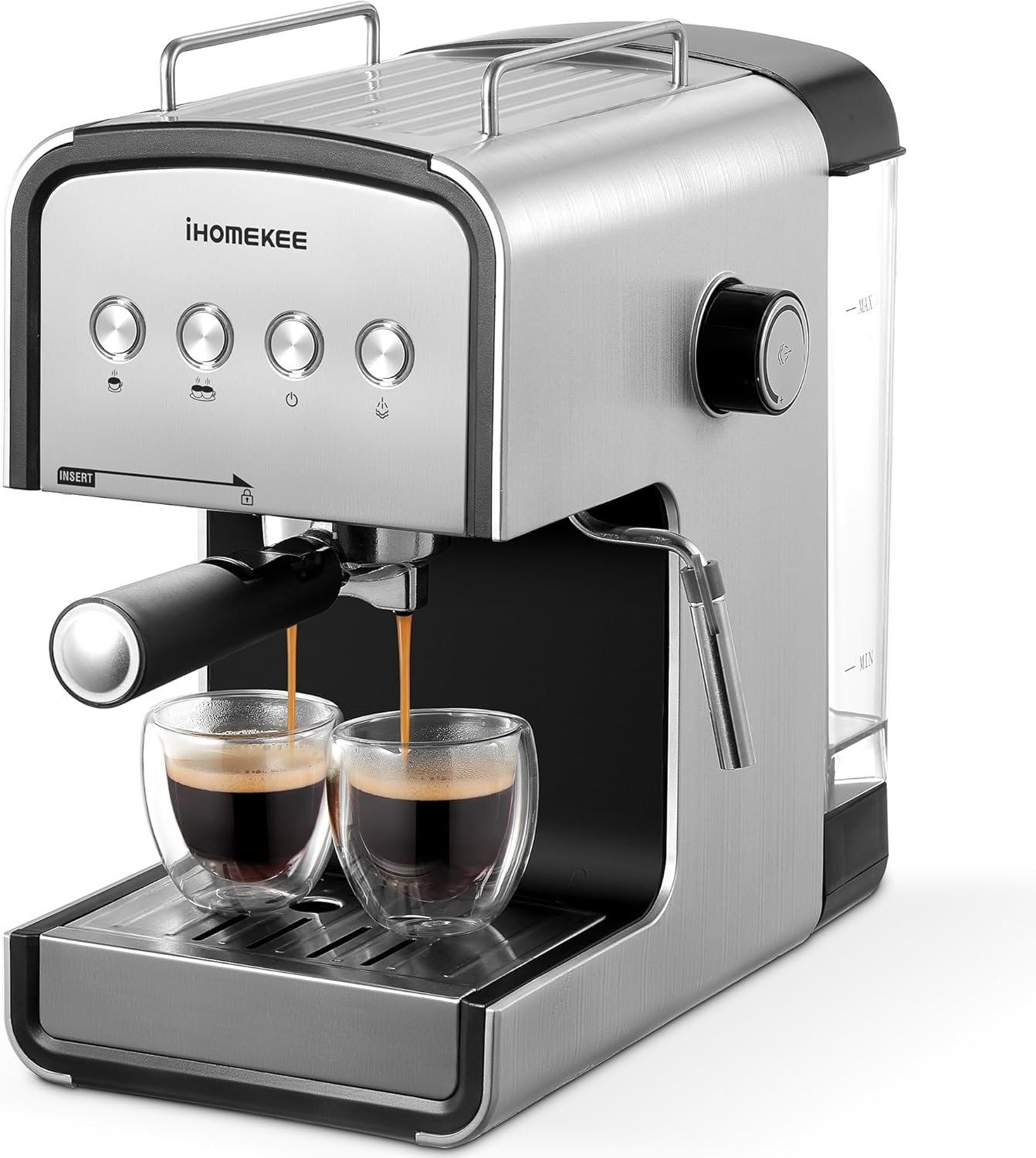 Espresso machine, CM6822 15 Bar Coffee Maker for Cappuccino and Latte Maker With Milk Frother, Removable Water Tank, Fast Heating Coffee Machine for Home, Office · v2