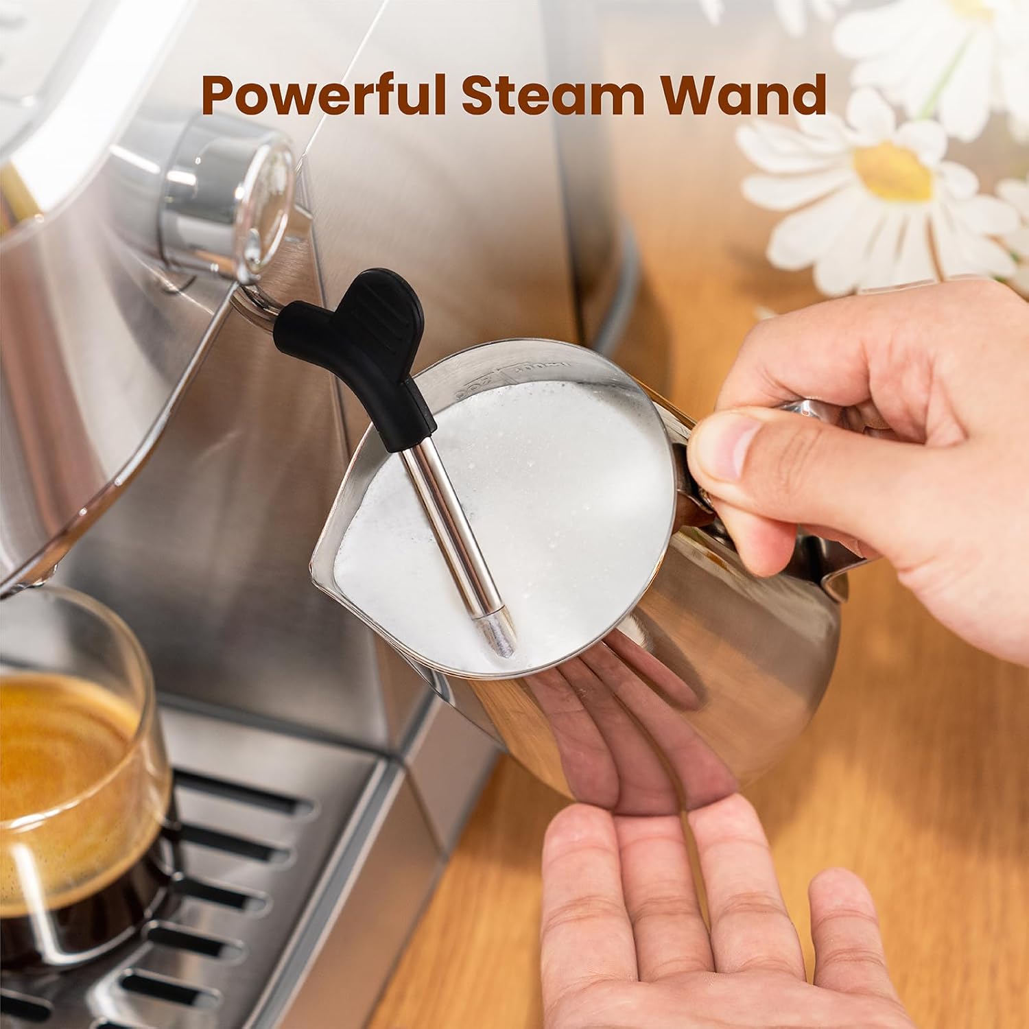 Gevi Espresso Machine 20 Bar with Portafilter for Nespresso Original Capsules and Coffee Powder, Professional Espresso Maker with Milk Frother, Super-Automatic Espresso Machines, Gift for Coffee Lover · v2