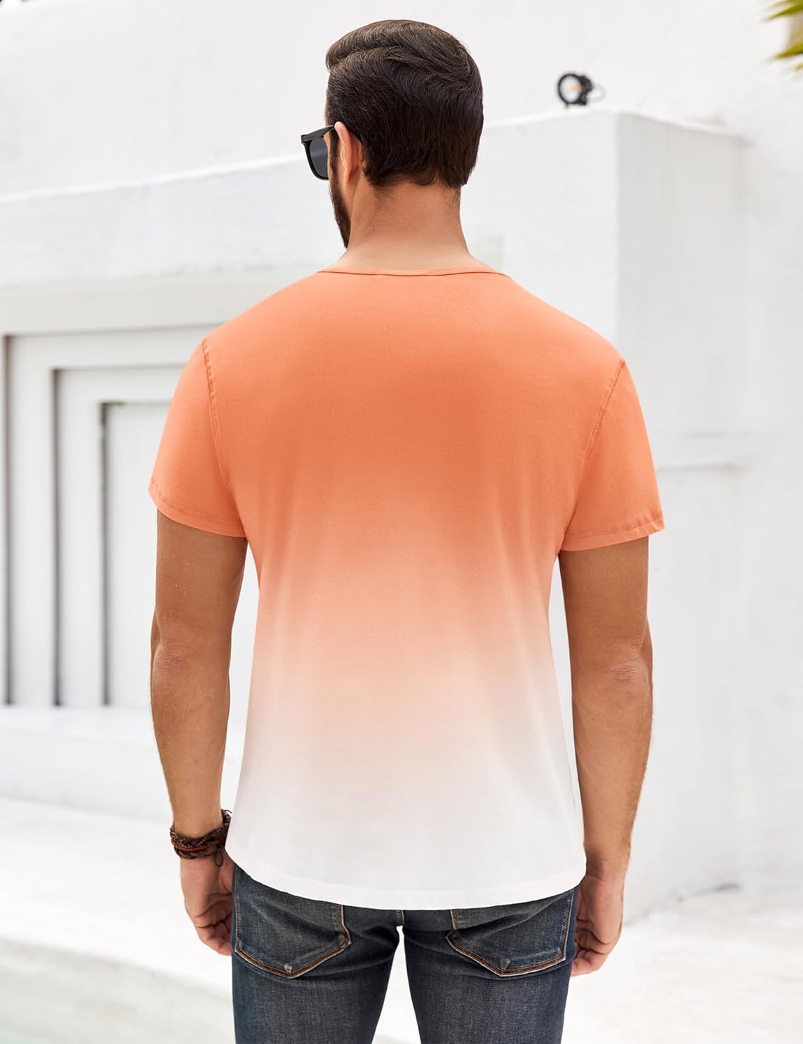 T-shirts Beotyshow pour hommes Chemises Henley d'été Chemises à manches courtes pour hommes T-shirt basique décontracté