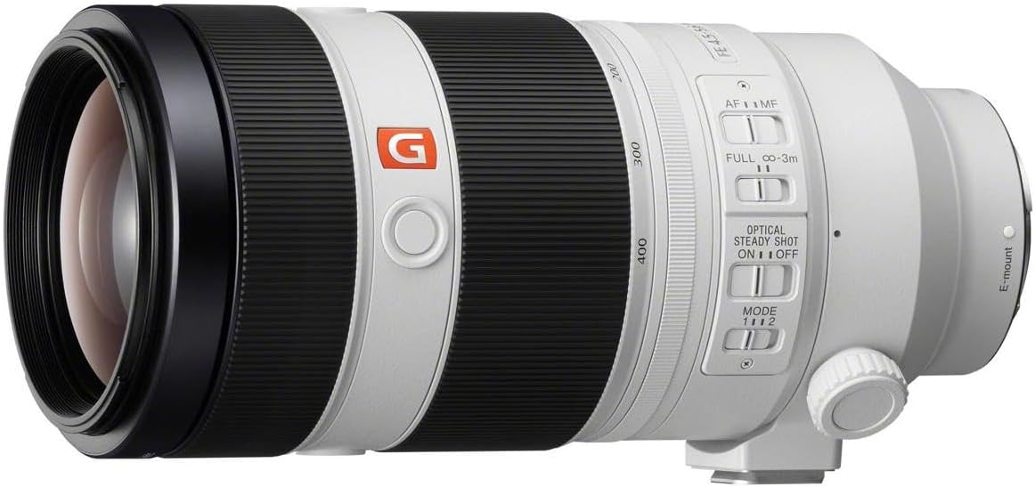 Sony FE 100-400mm f/4.5-5.6 GM OSS Lens, Black, Bundle with 77mm Digital Essentials Filter Kit and 19x19 Lens Wrap · v6