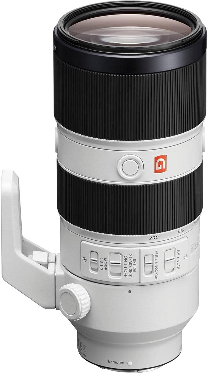 Sony FE 70—200 mm f/2,8 GM OSS Objektiv, Schwarz, Paket mit 77mm Digital Essentials Filterset und 19x19 Objektivverpackung