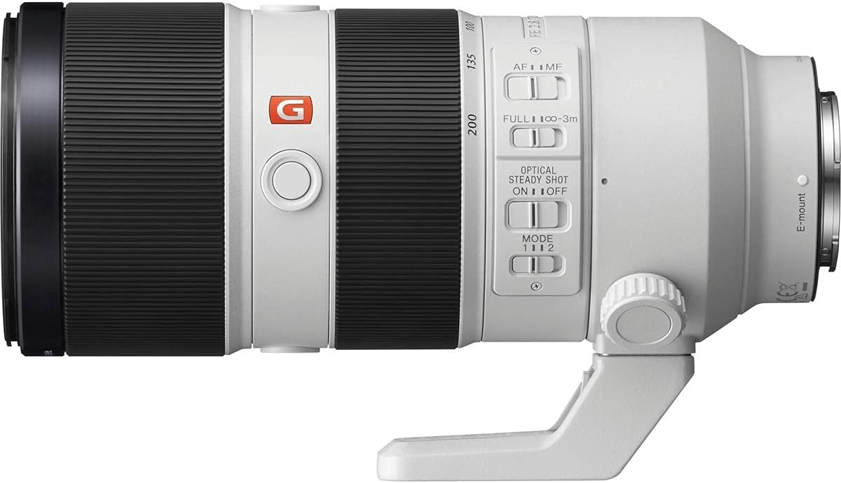 Sony FE 70—200 mm f/2,8 GM OSS Objektiv, Schwarz, Paket mit 77mm Digital Essentials Filterset und 19x19 Objektivverpackung
