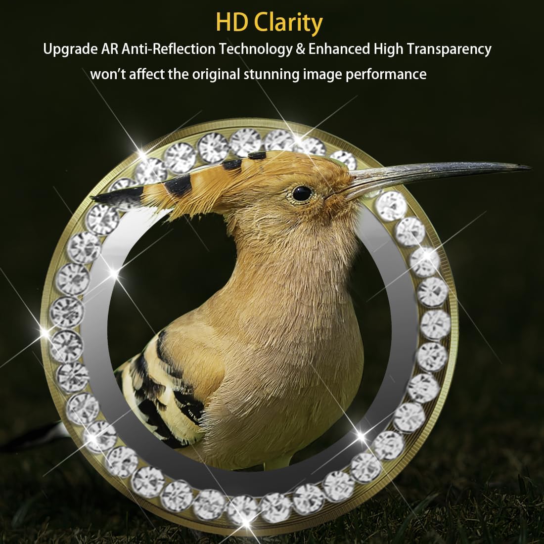 iPhone 14 Pro iPhone 14 Pro Max için Kamera Lens Koruyucu, Temperli Cam Lens Koruyucu Alüminyum Alaşımlı Halka Kamera Kapağı iPhone 14 Pro/iPhone 14 Pro Max (Elmas Altın) için Uyar