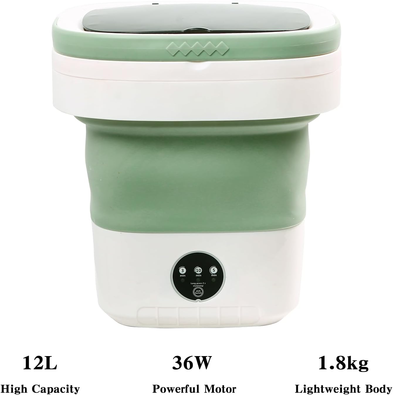 Mini Portable Washing Machine, High Capacity with 3 Modes Deep Cleaning, Foldable Washing Machine for Underwear or Small Items