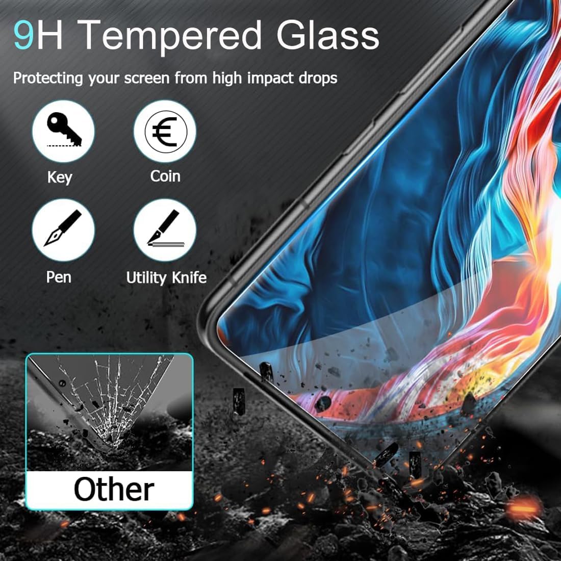 [2 Pack] Screen Protector for OnePlus 12, 9H Hardness, HD Clear, Anti-Scratch, Bubble-Free Tempered Glass Screen Protector for OnePlus 12 5G [NOT FOR OnePlus 12R]