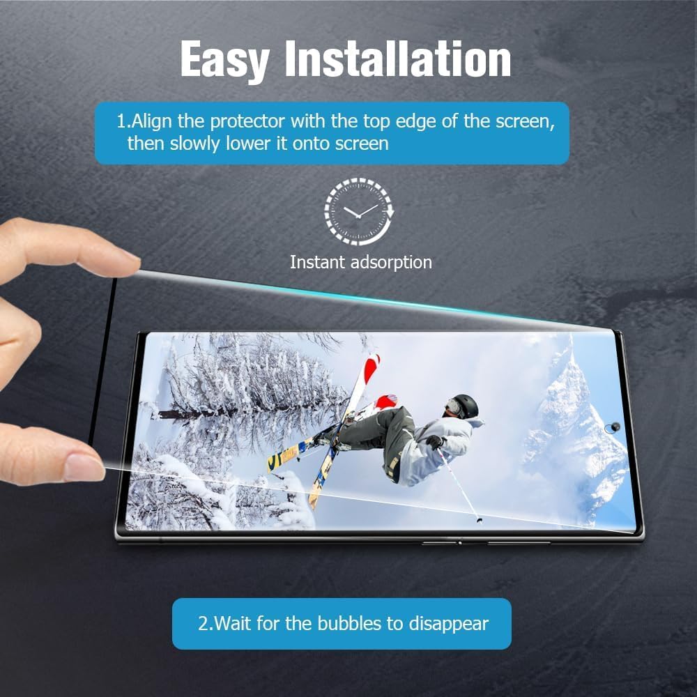 [2 Pack] Screen Protector for OnePlus 12, 9H Hardness, HD Clear, Anti-Scratch, Bubble-Free Tempered Glass Screen Protector for OnePlus 12 5G [NOT FOR OnePlus 12R]