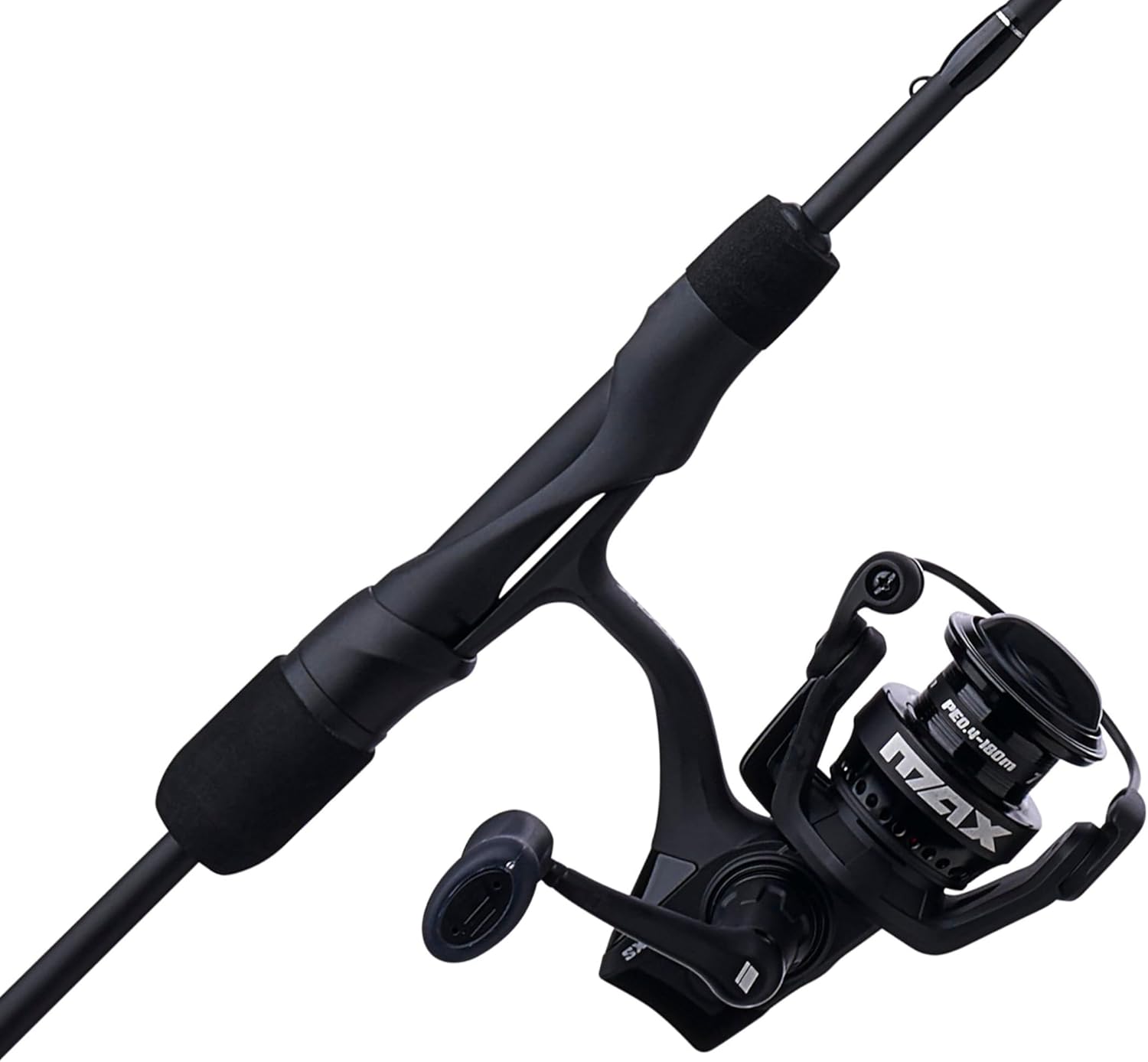 Abu Garcia 56 Max SX Spinning Reel and Fishing Rod Combo, Size 750 Reel, 7 Stainless Steel Ball Bearings, Smooth Oil Felt Front Drag System, 24 Ton Graphite Rod Blank