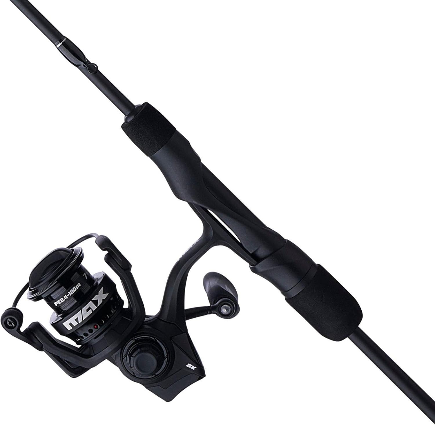 Abu Garcia 56 Max SX Spinning Reel and Fishing Rod Combo, Size 750 Reel, 7 Stainless Steel Ball Bearings, Smooth Oil Felt Front Drag System, 24 Ton Graphite Rod Blank · v4