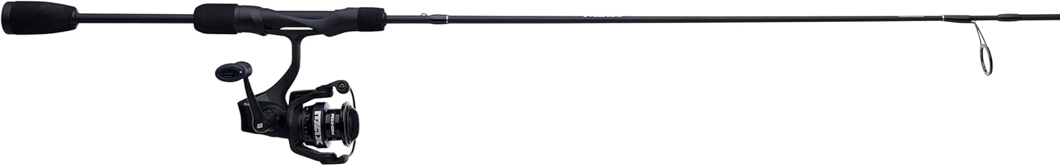 Abu Garcia 56 Max SX Spinning Reel and Fishing Rod Combo, Size 750 Reel, 7 Stainless Steel Ball Bearings, Smooth Oil Felt Front Drag System, 24 Ton Graphite Rod Blank · v4