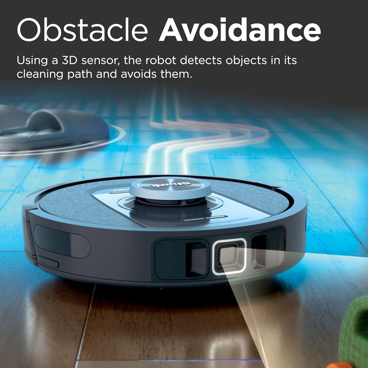 Shark PowerDetect Self-Empty Robot Vacuum with NeverStuck Technology, Auto Deep-Clean Carpets  Hardfloors, XL 60 Day Capacity HEPA Bagless Base Neutralizes Odors, for Pet Hair, Black (AV2820AE)