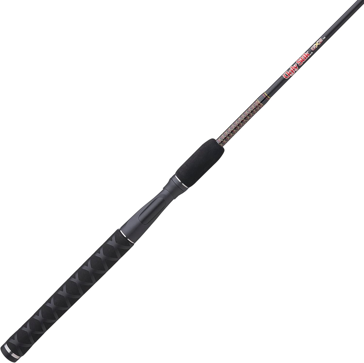 Ugly Stik 6 GX2 Spinning Rod, 2 Piece Spinning Rod, 6-15 lb Line Rating, Medium Rod Power, 1/8-5/8 oz Lure Rating · v3