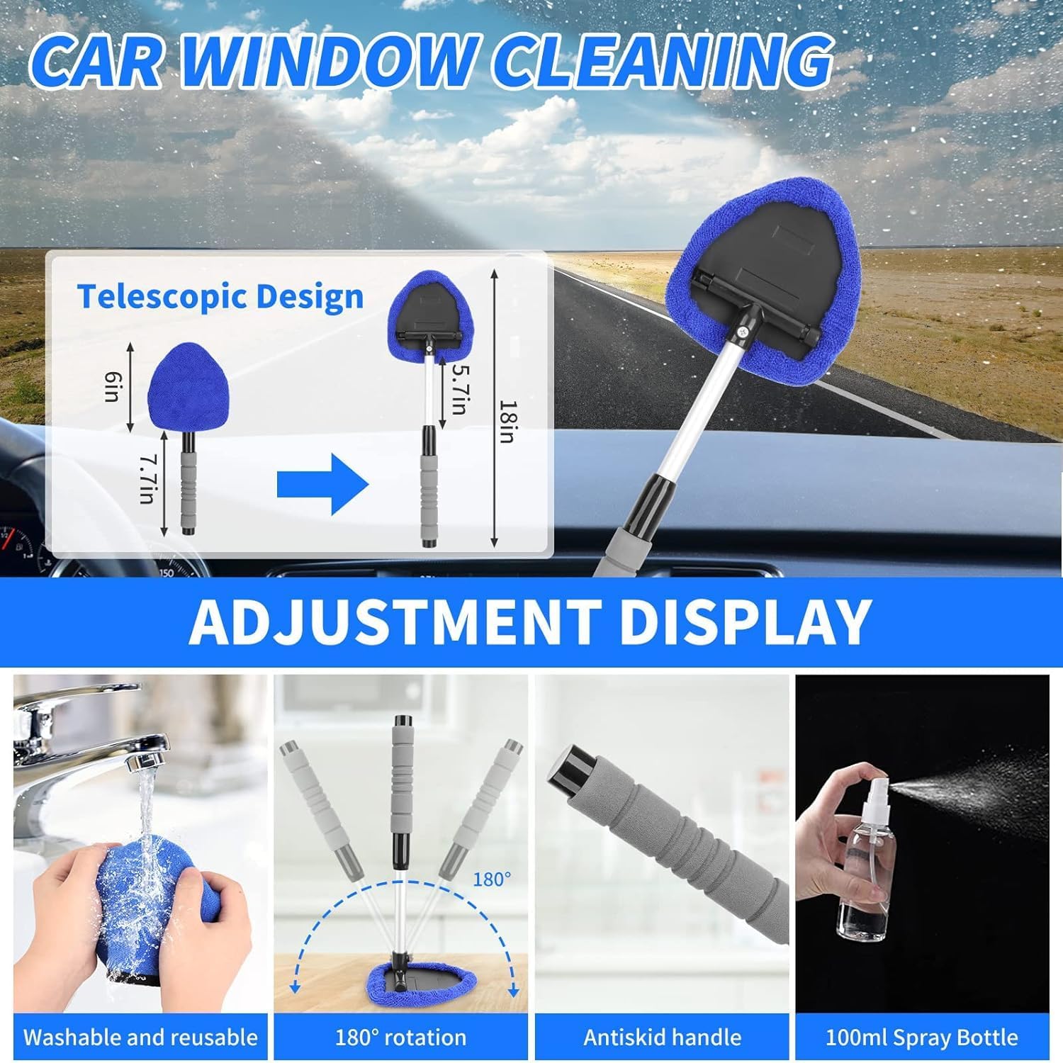 17Pcs Car Detailing Kit, Car Cleaning Kit with High Power Handheld Vacuum, Detailing Brush Set, Windshield Cleaning Tool, Microfiber Towels, Complete Car Cleaning Supplies · v2
