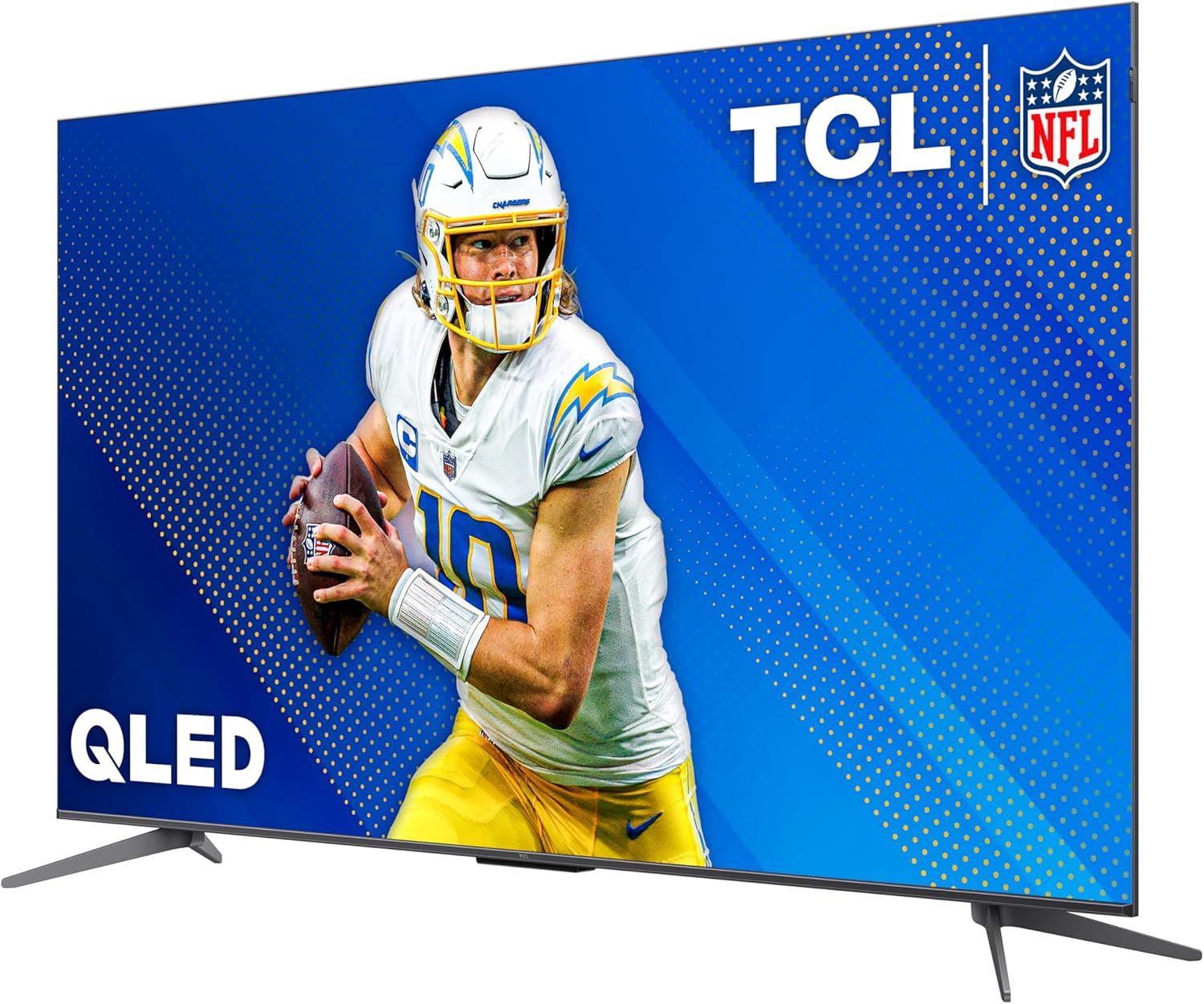 تلفزيون TCL Q68 QLED Pro 4K UHD الذكي مقاس 55 بوصة مع Google TV (55Q681G، موديل 2024) Dolby Vision وDolby Atmos وHDR Pro ومسرع الألعاب حتى 120 هرتز وجهاز التحكم الصوتي ويعمل مع Alexa وبث التلفزيون