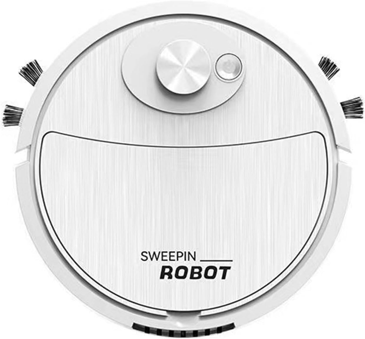 Aspirapolvere robot automatico 3 in 1 con pulizia a umido e a secco per uso domestico e ufficio Dispositivo di pulizia compatto per la rimozione di polvere e sporco Spazzatrice per pavimenti a bassa rumorosità, rosa