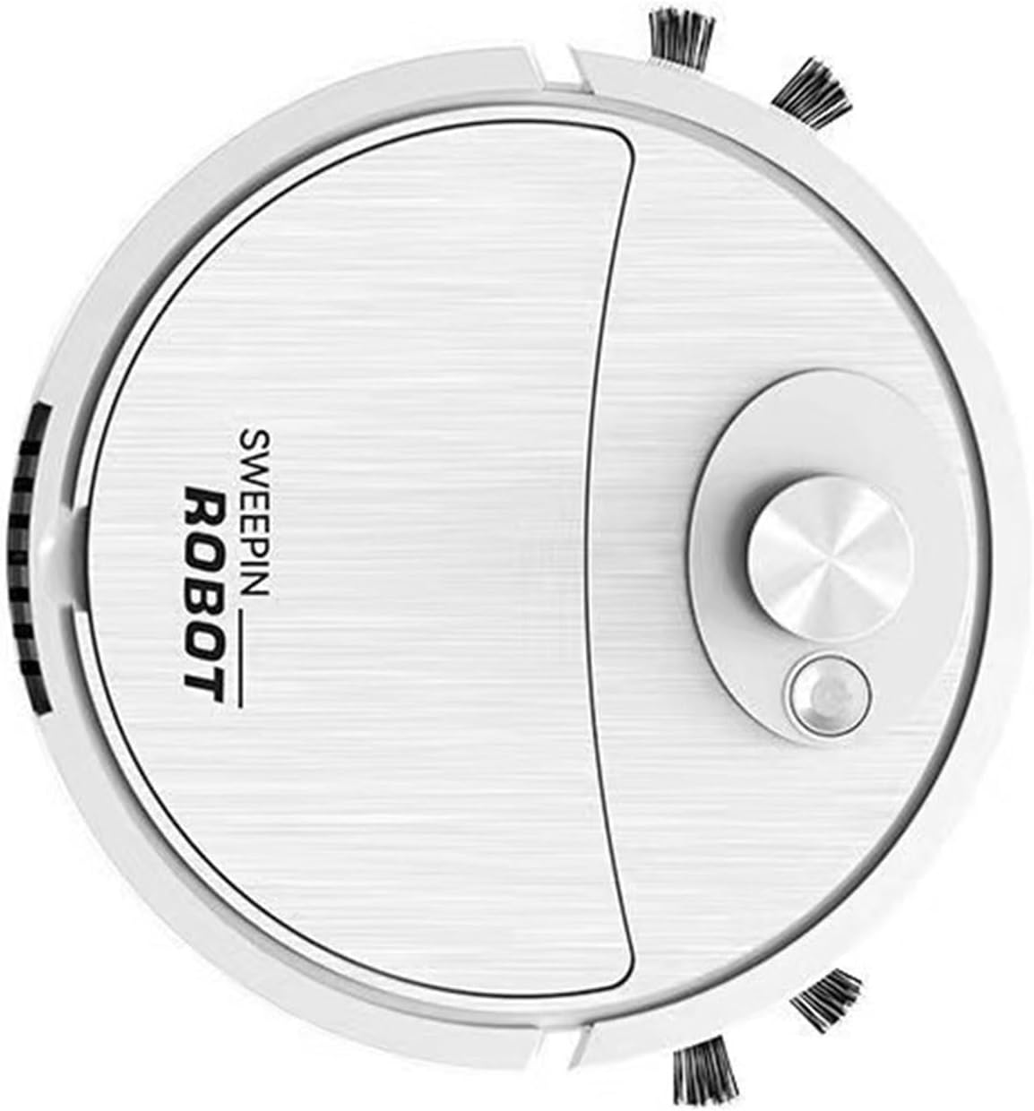 Aspirapolvere robot automatico 3 in 1 con pulizia a umido e a secco per uso domestico e ufficio Dispositivo di pulizia compatto per la rimozione di polvere e sporco Spazzatrice per pavimenti a bassa rumorosità, rosa