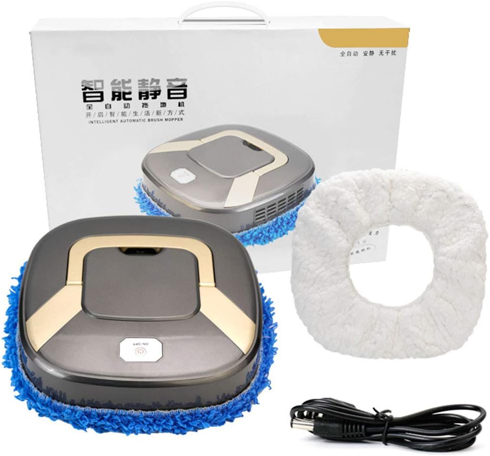 자동 로봇 진공 청소기 가정용 청소 바닥 지능형 청소 기계 USB 충전 청소기 청소 로봇 자동 진공 청소기 로봇 반려동물 털, 실버 그레이
