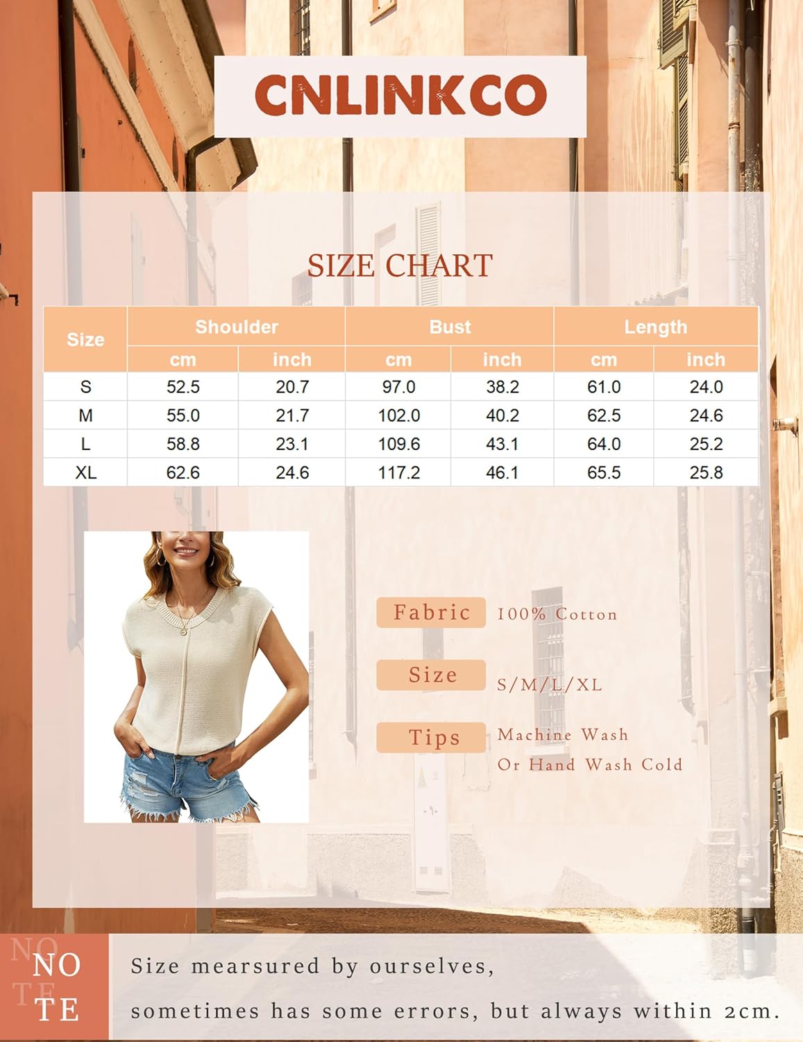 Casual Cap Sleeve Sweater for Women Crew Neck Loose Fit Cotton Pullover Tops Knit Light Sweater Tops