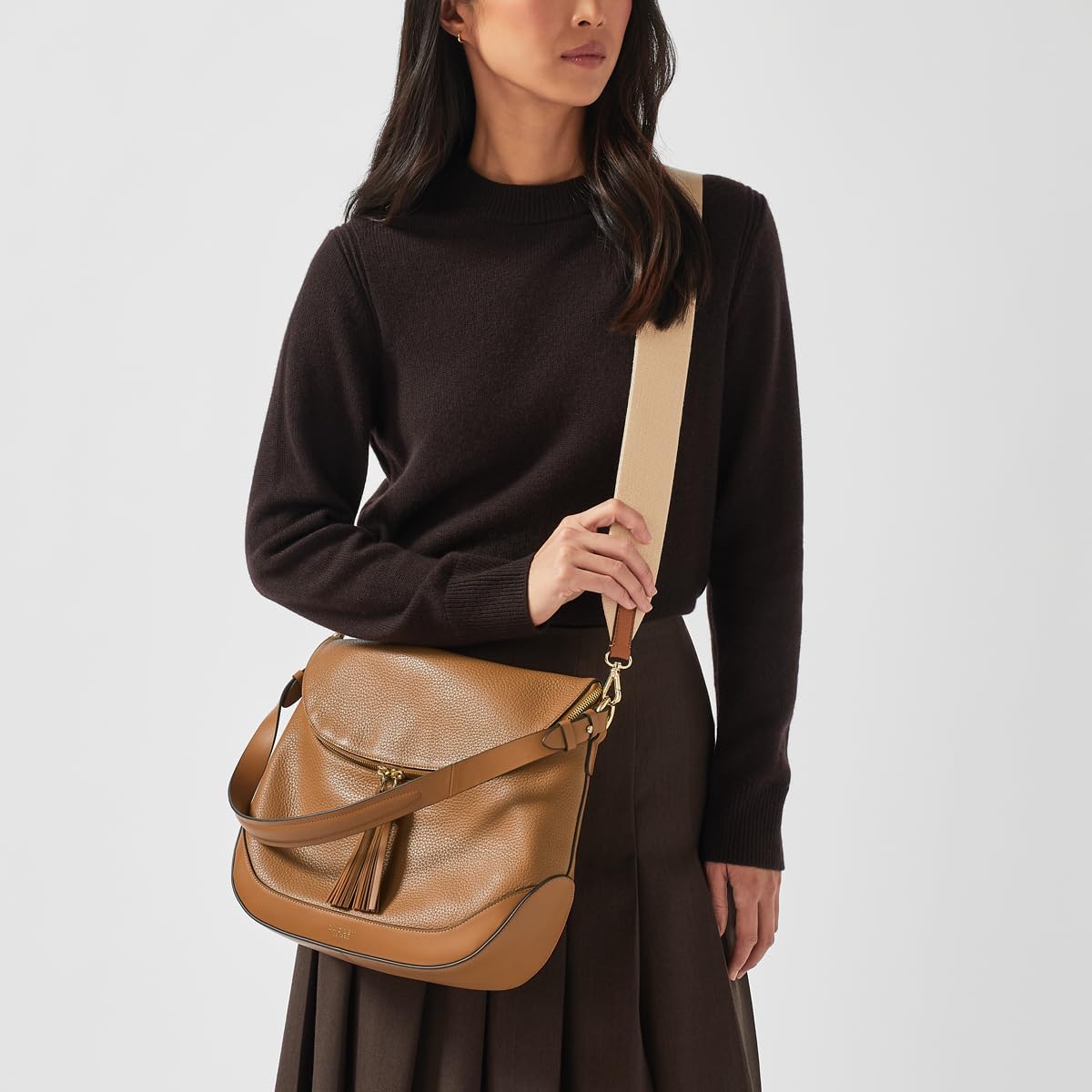 RADLEY London Milligan Street - 여성용 가죽 숄더백 - 중간 사이즈 지갑 - 여성용 숄더 핸드백