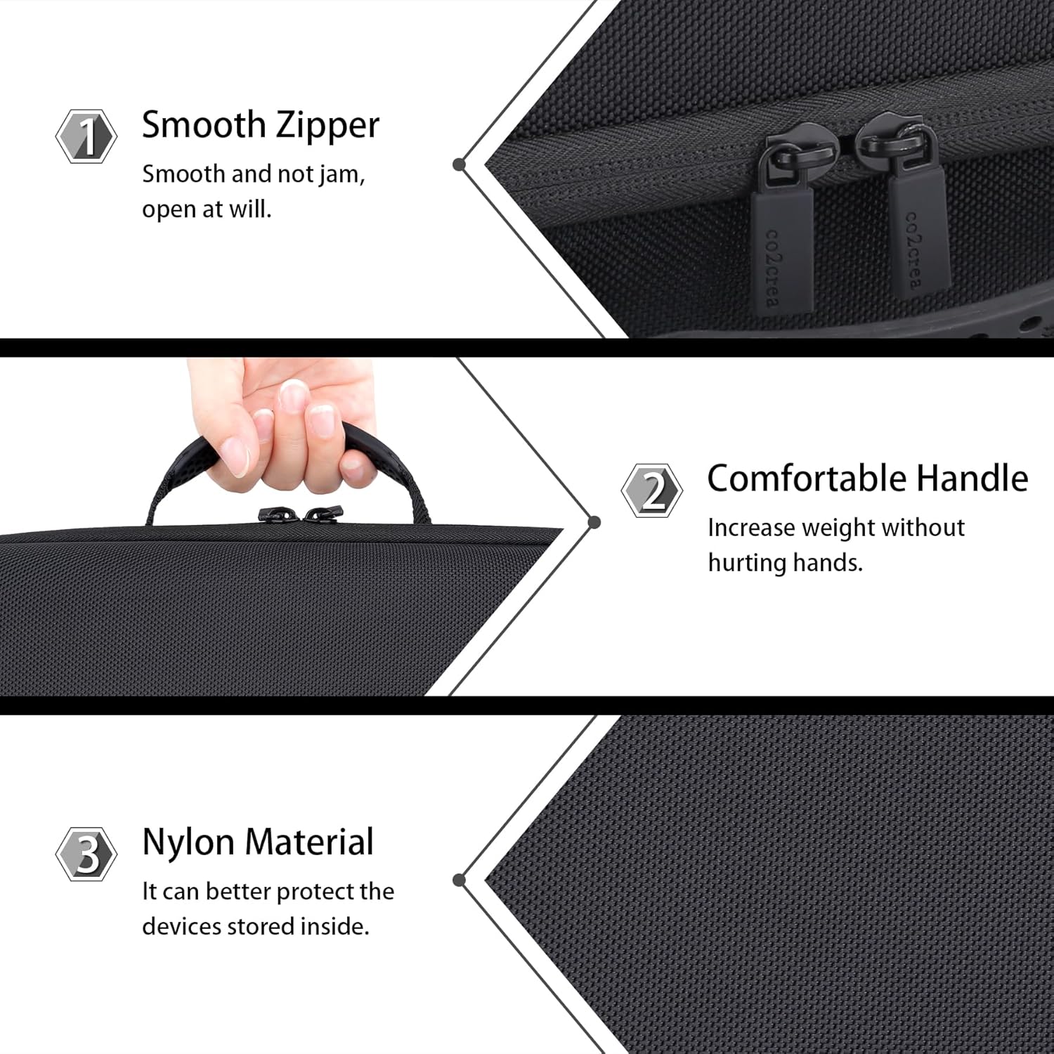 co2CREA Hard Travel Case Compatible with Anker PowerCore Reserve 192Wh Power Bank 60,000mAh LiFePO4 Portable Charger 60W Portable Power, Black Case · v3