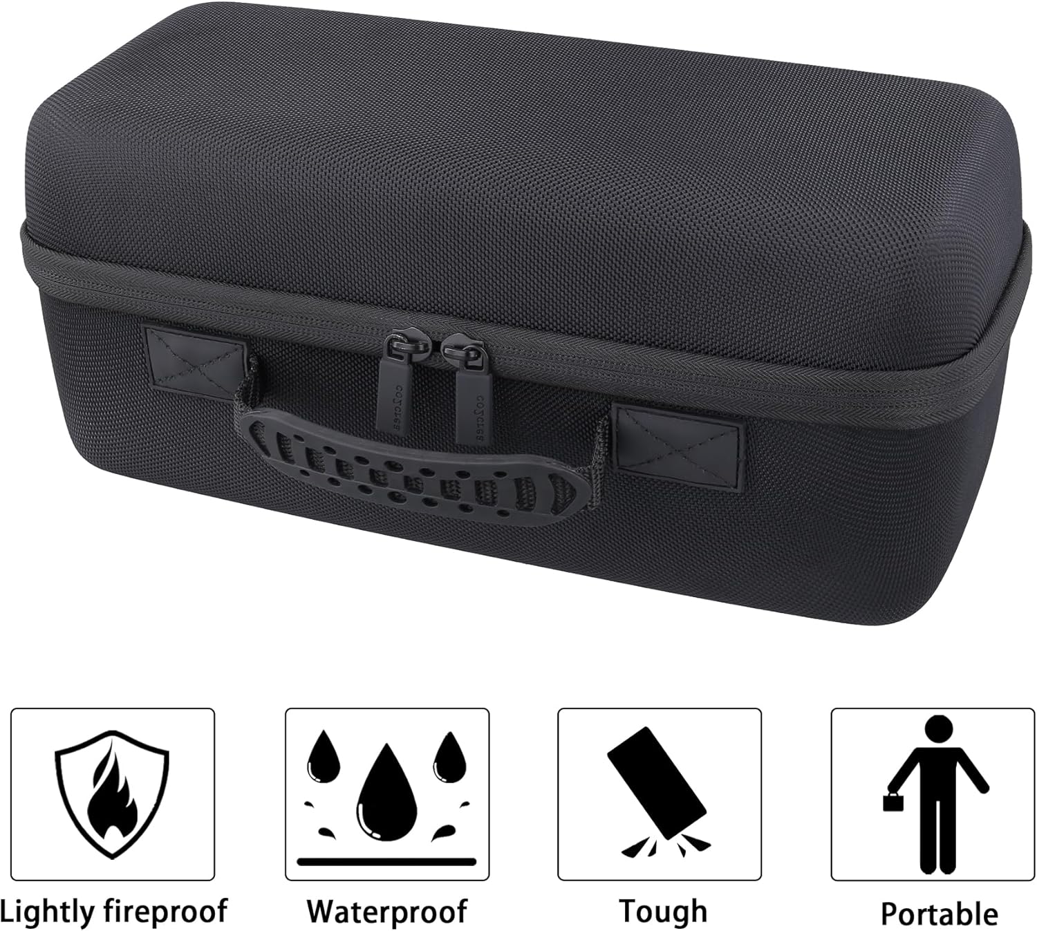 co2CREA Hard Travel Case Compatible with Anker PowerCore Reserve 192Wh Power Bank 60,000mAh LiFePO4 Portable Charger 60W Portable Power, Black Case · v3